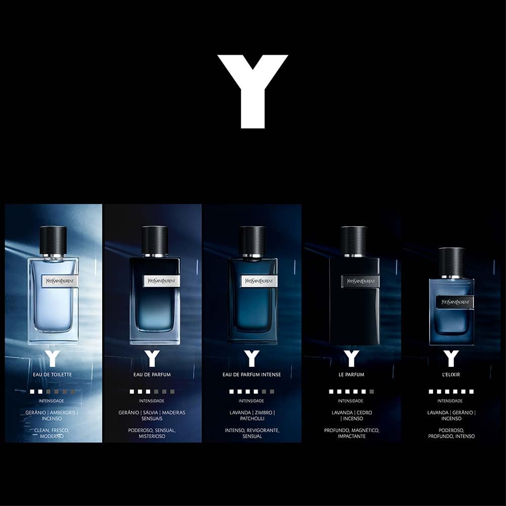 Yves Saint Laurent Y L'Elixir Men's Eau de Parfum Spray - 2.0 oz / 60 ml - Luxury Cologne for Men - Perfect for Date Night, Special Occasions & Everyday Wear