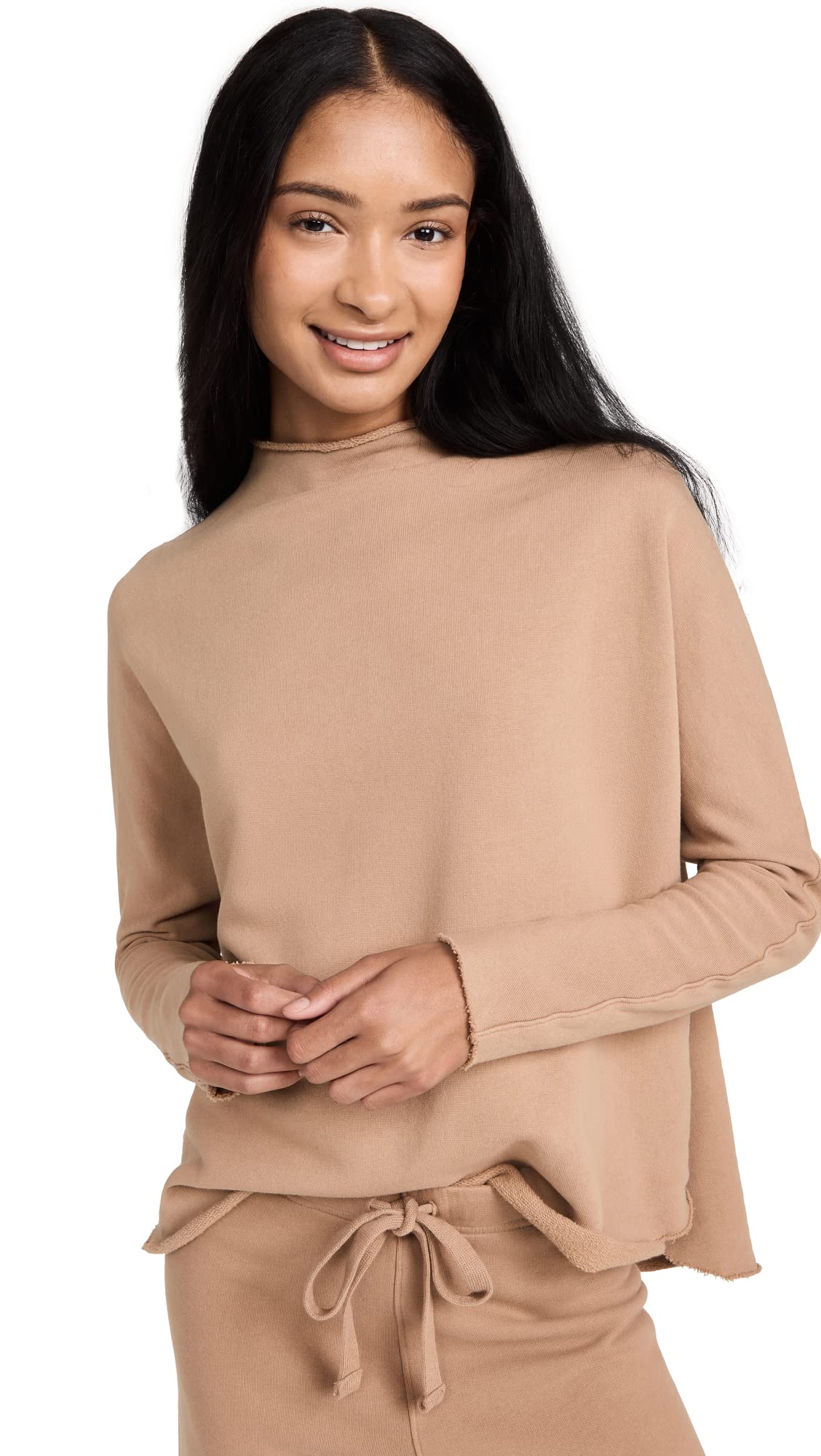 Frank & Eileen Women's Funnel Neck Capelet Sweater - Soft Wool Blend Wrap Cardigan for Fall & Winter - Perfect for Office, Date Night & Cozy Evenings