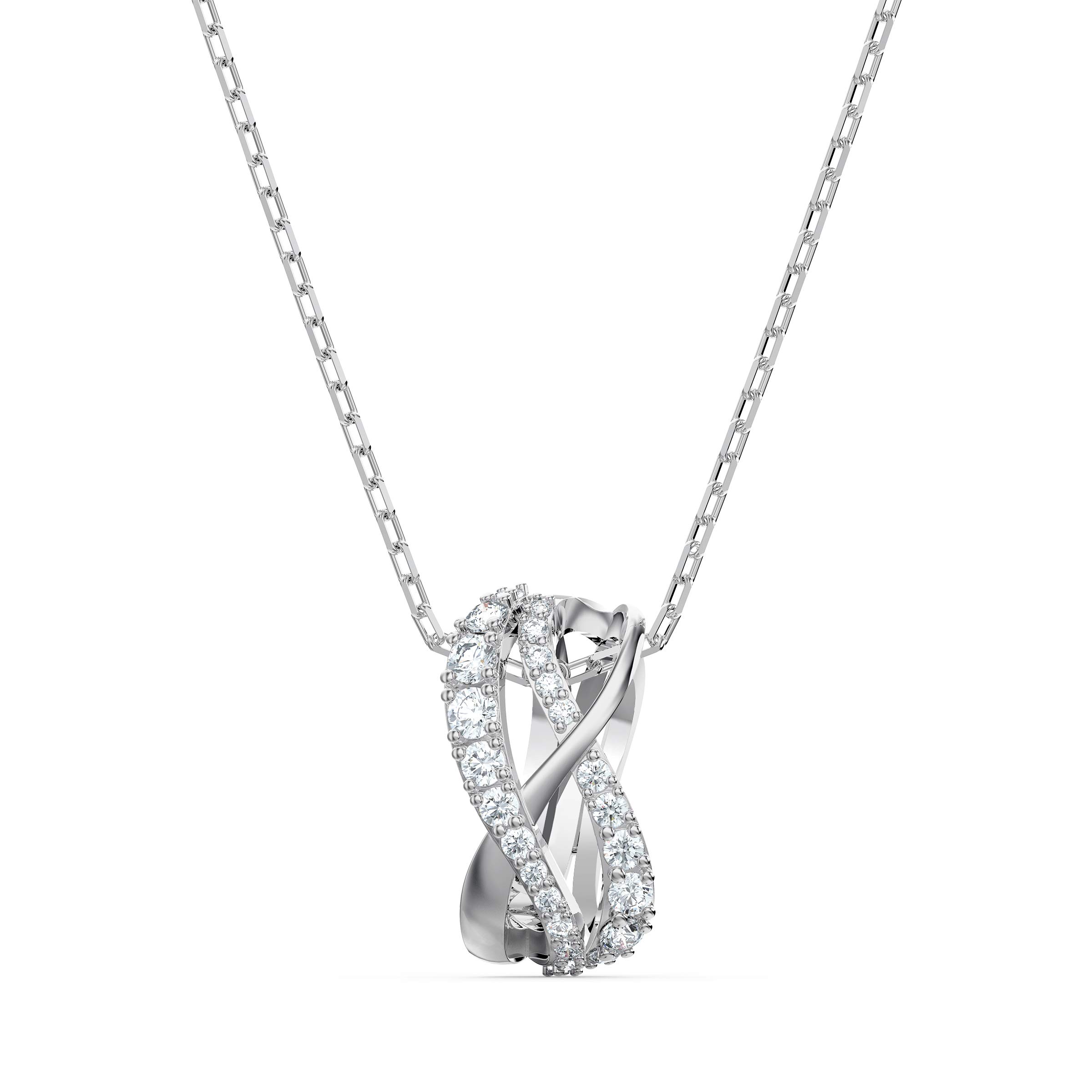 Swarovski Twist Row Crystal Necklace for Women - Elegant Layered Jewelry Gift for Birthday, Anniversary & Special Occasions