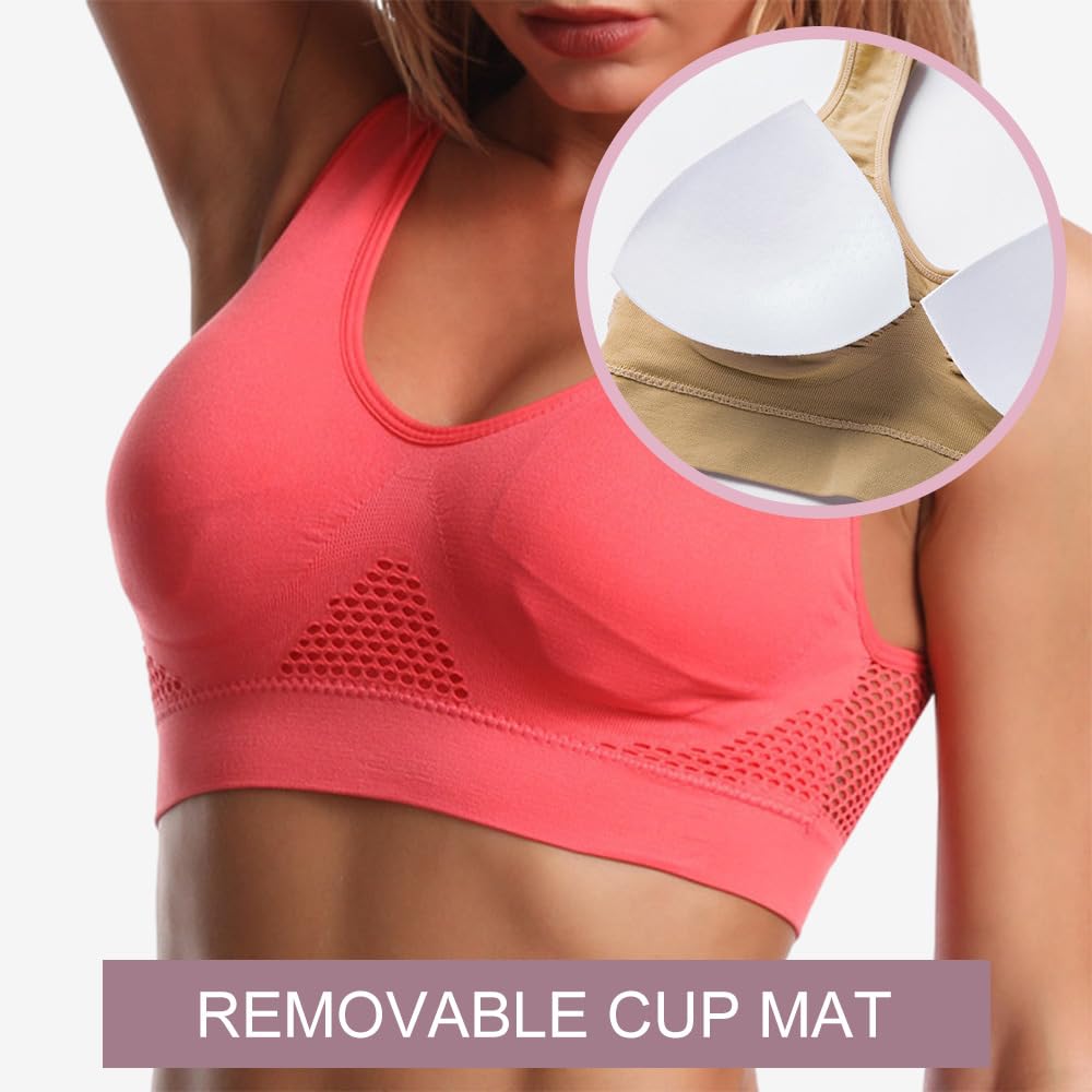 Cool Liftup Air Bras for Women - Breathable Wireless Sports Bra for Gym & Yoga