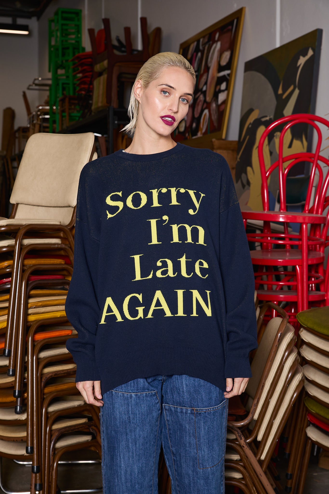 M.A. Dainty Sorry Sweater - Women's Trendy Knit Pullover for Casual Wear & Cozy Outfits | Perfect for Fall Fashion, Date Nights & Relaxing Weekends