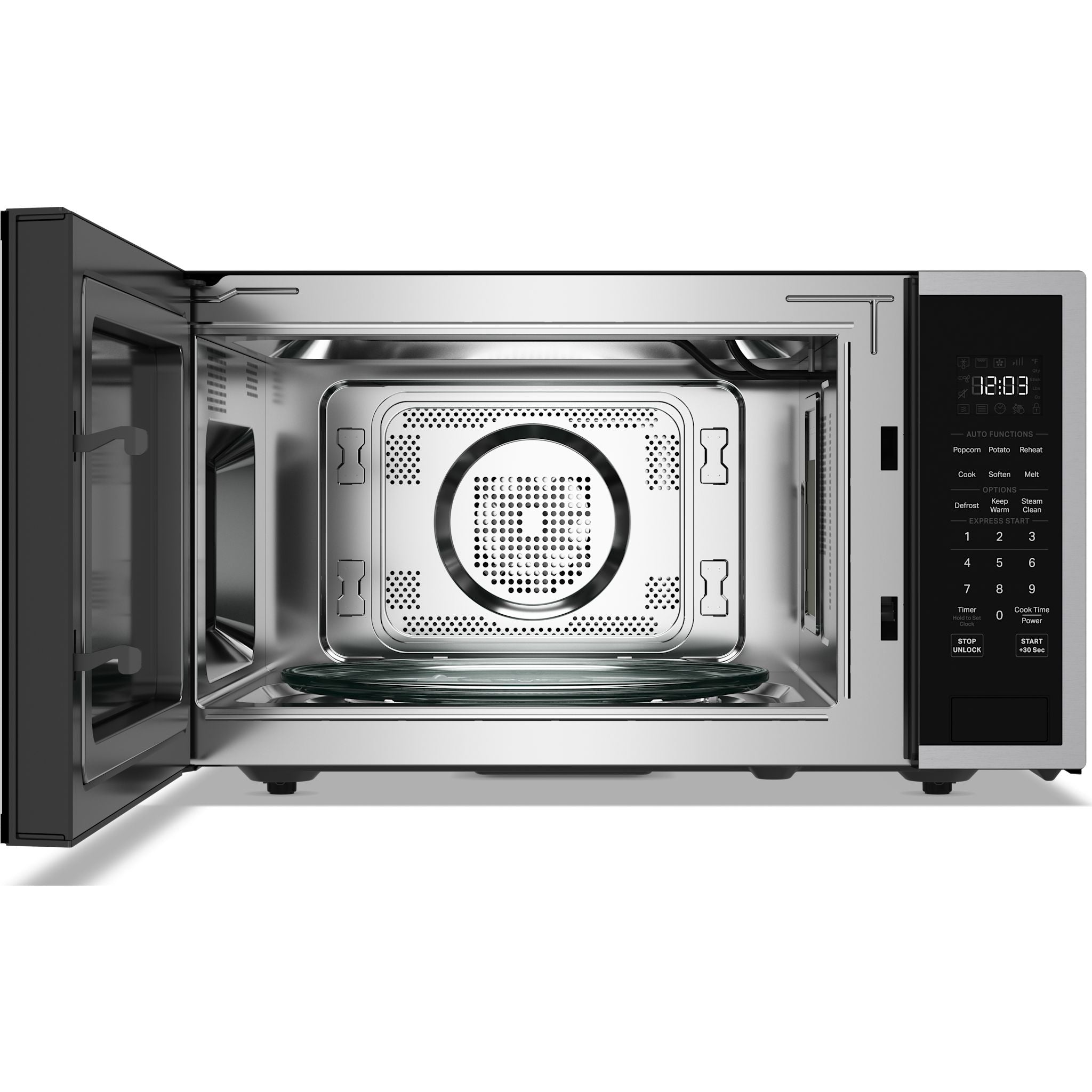 KitchenAid YKMCS122SSS 1.2 Cu. Ft Stainless Steel Countertop Microwave Oven - Perfect for Small Kitchens, Dorms & Office Break Rooms