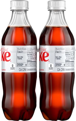 Diet Coke Zero Sugar Soda Soft Drink - 12 Pack (16.9 fl oz Bottles) | Refreshing Low-Calorie Beverage for Parties, Office & Home | Perfect for Weight Watchers & Keto Diet