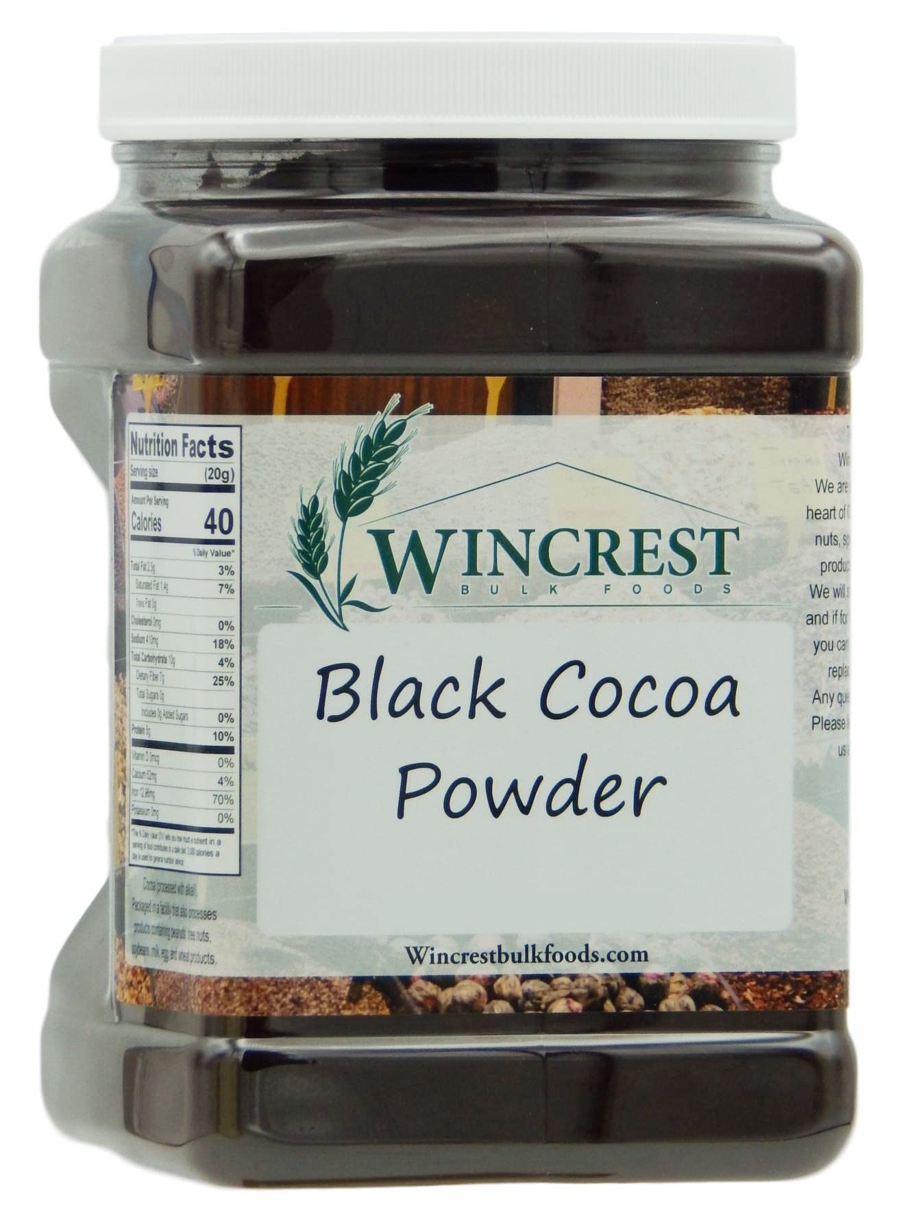 Organic Black Cocoa Powder 5 lb Bulk - Premium Dutch-Processed Unsweetened Cocoa for Baking, Desserts & Chocolate Making (Great for Cakes, Cookies, Hot Cocoa & DIY Treats)