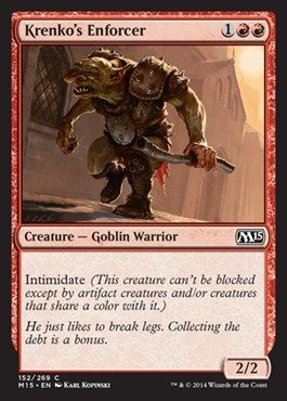 Magic The Gathering - Krenko's Enforcer (152/269) - Magic 2015 MTG Card - Collectible Trading Card Game for Deck Building & Strategy Battles