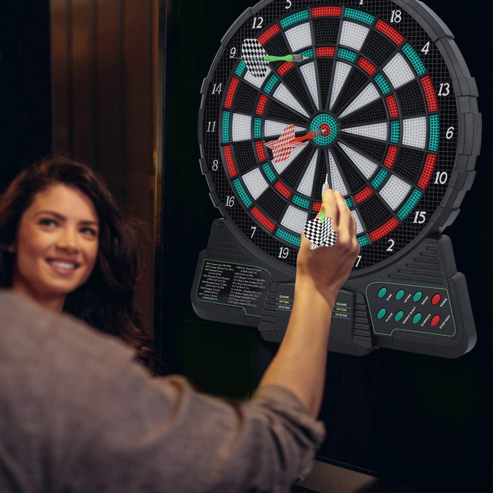 159-in-1 LCD Electronic Scoreboard with Automatic Scoring - Digital Display Board for 1-8 Players - Perfect for Bars, Game Rooms & Public Spaces
