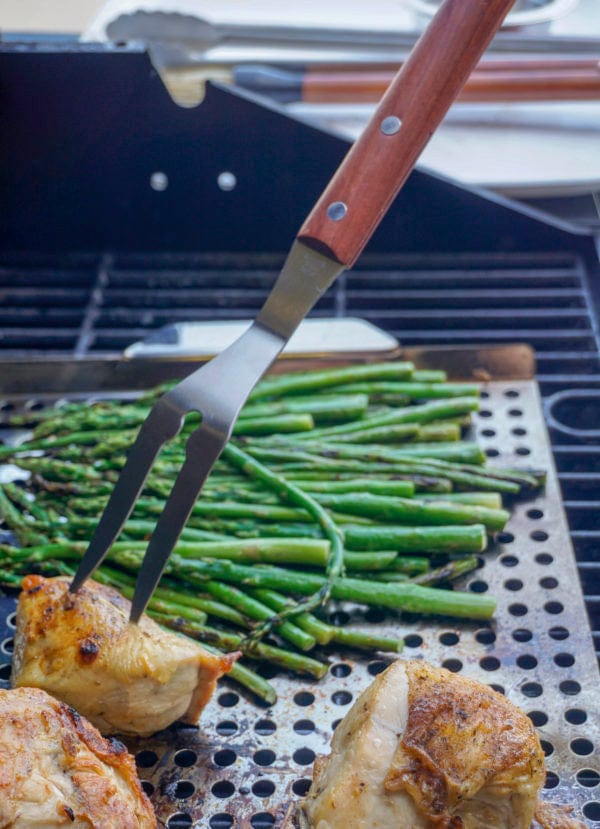Premium BBQ Grill Fork Set - Heavy Duty Stainless Steel Grilling Tools for Outdoor Cooking, Camping & Backyard BBQs - Perfect for Steak, Meat & Vegetables