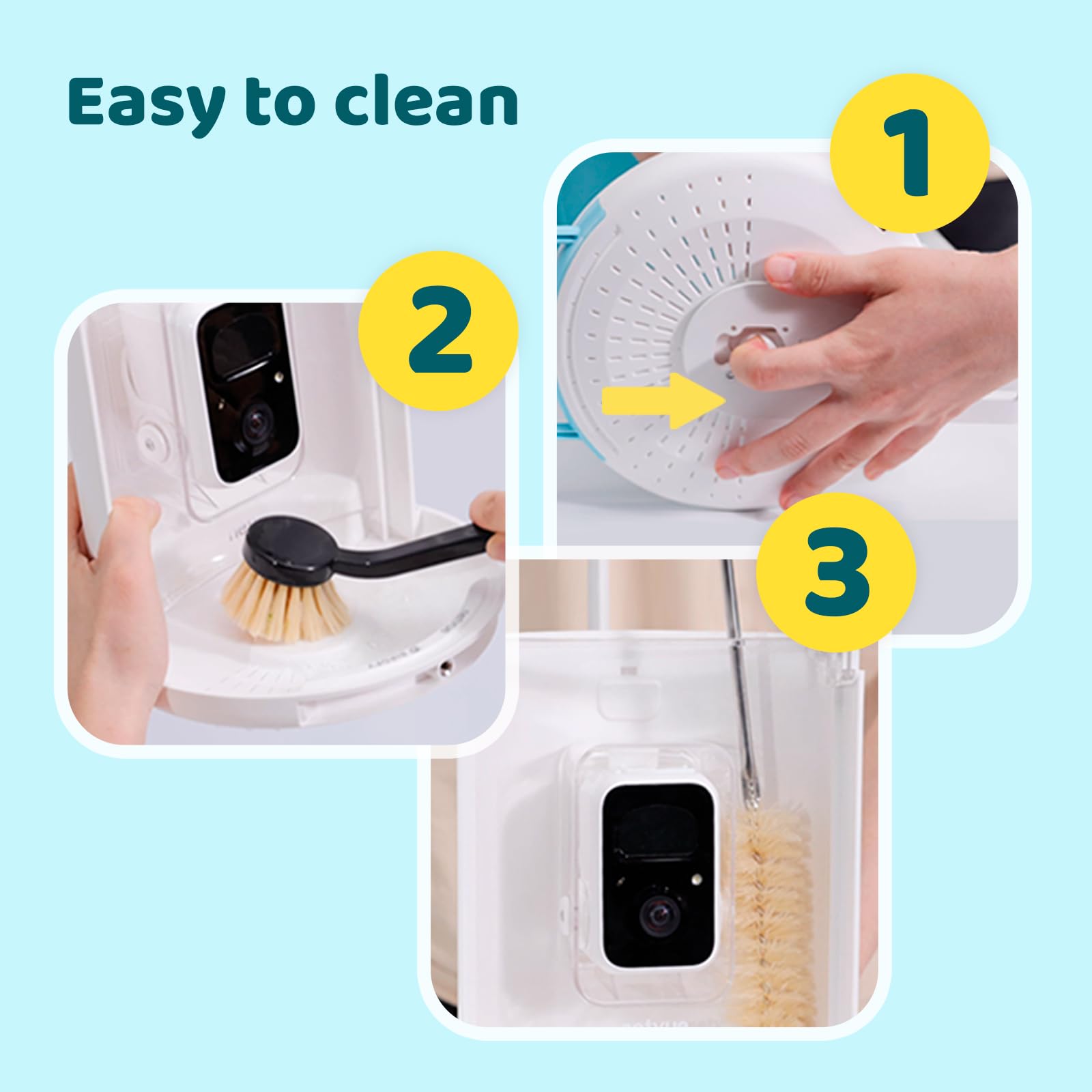 NETVUE by Birdfy Smart Bird Feeder with Camera - Wireless Outdoor Bird Watching Camera with Motion Detection, Auto Video Capture & Instant Alerts - Perfect Gift for Bird Lovers - Ideal for Backyard Birdwatching, Nature Monitoring & Wildlife Photography (Yellow)