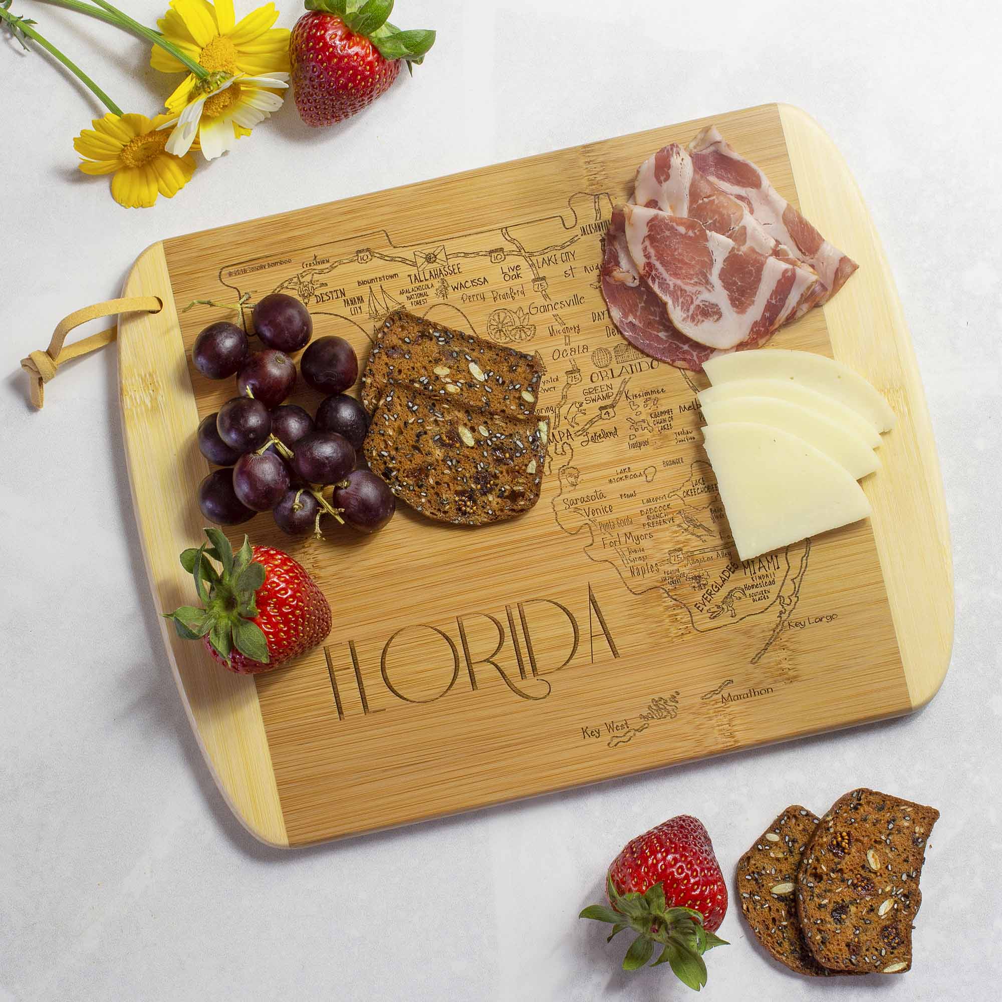 Premium Florida-Themed Wooden Cutting Board - 11