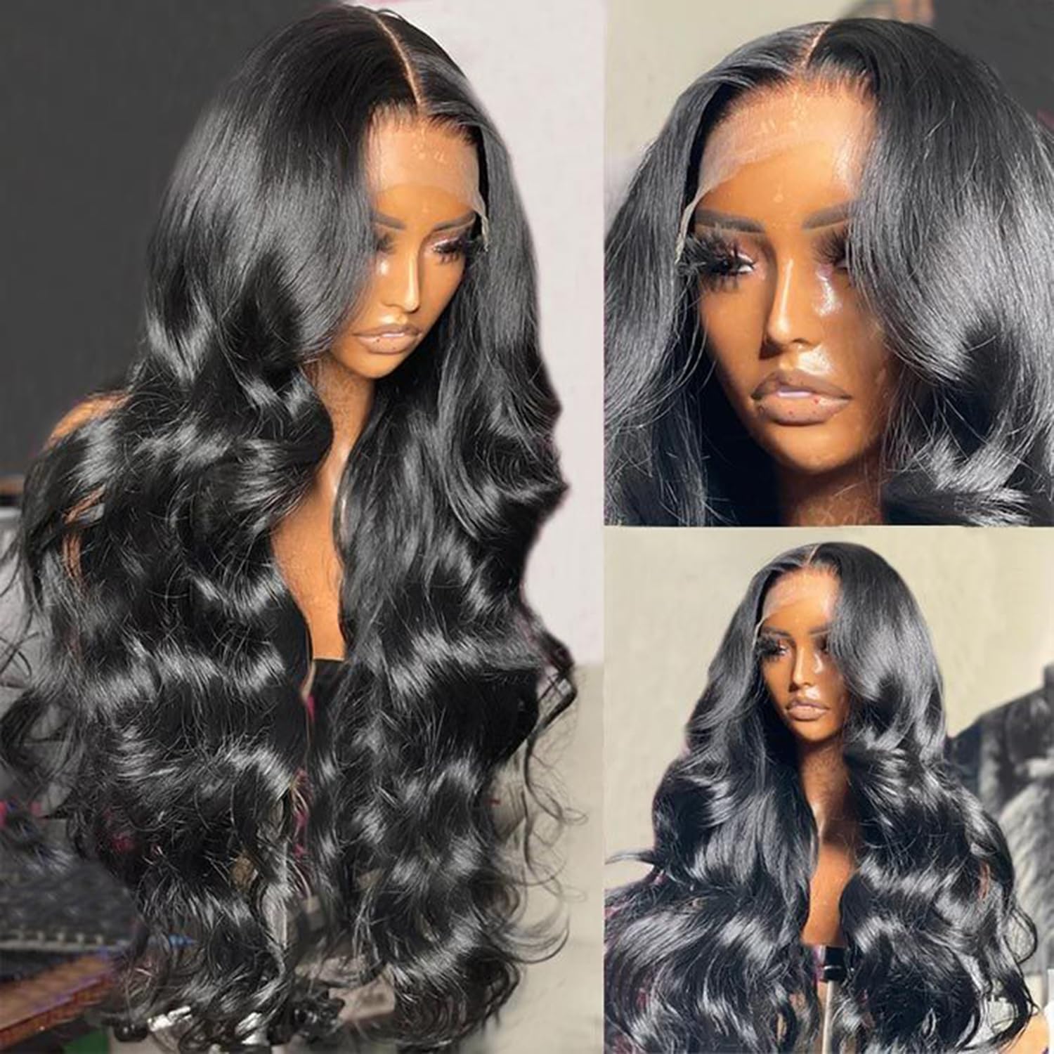 360 Lace Front Wigs Human Hair with Baby Hair - Brazilian Virgin Body Wave 200% Density HD Lace Wig for Women (24 Inch) - Perfect for Daily Wear, Cosplay & Special Occasions