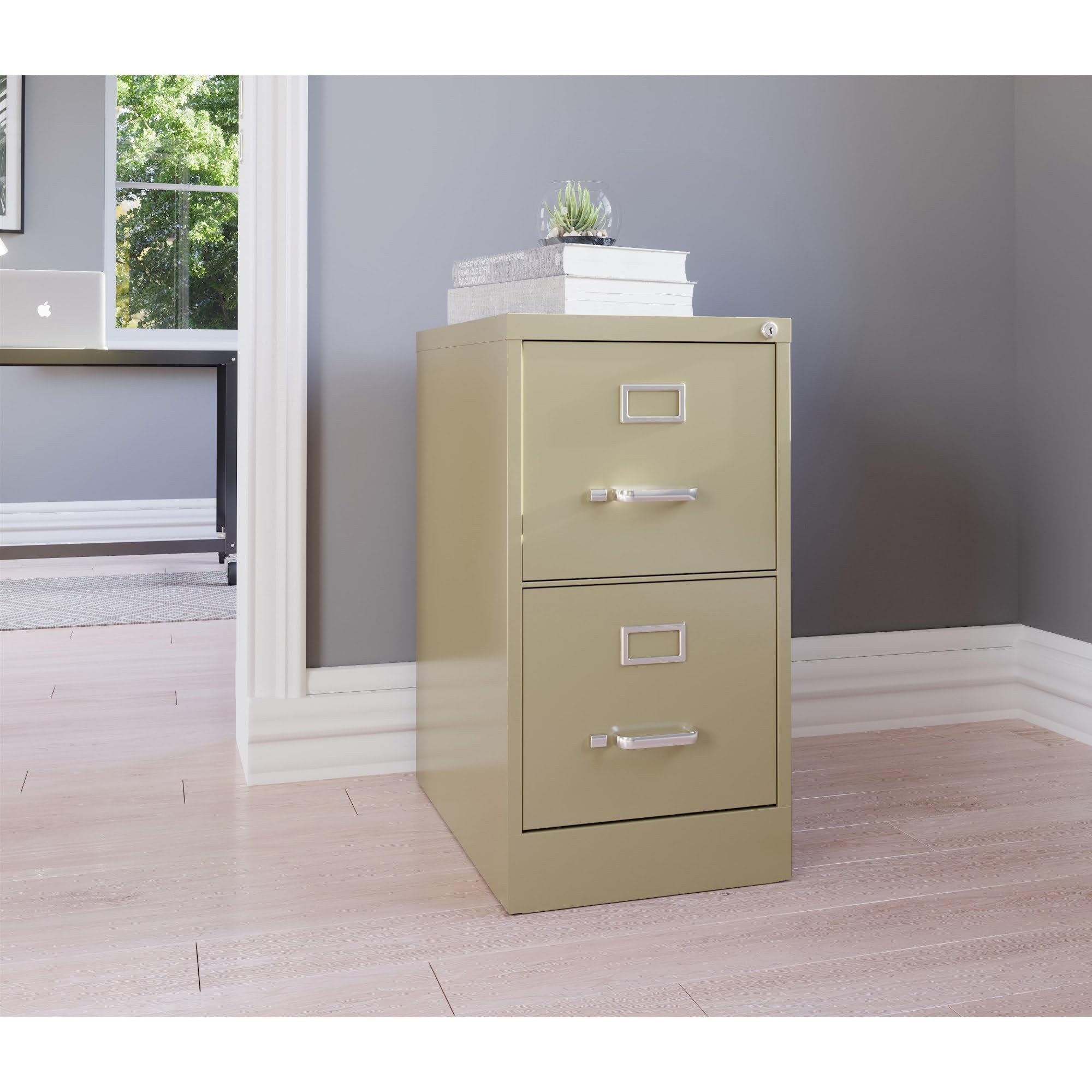 Lorell LLR42290 2-Drawer Vertical File Cabinet - 15