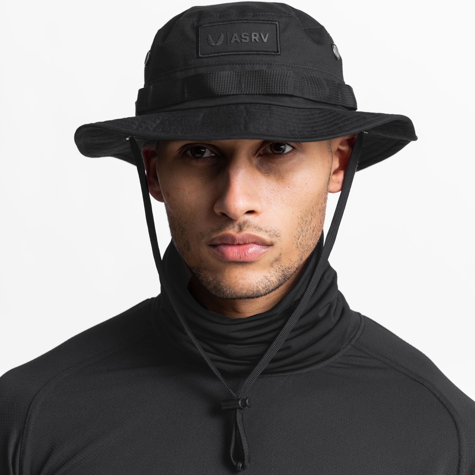 0549. Vented Boonie Hat - Black | Military & Outdoor Sun Protection for Hiking, Fishing & Camping