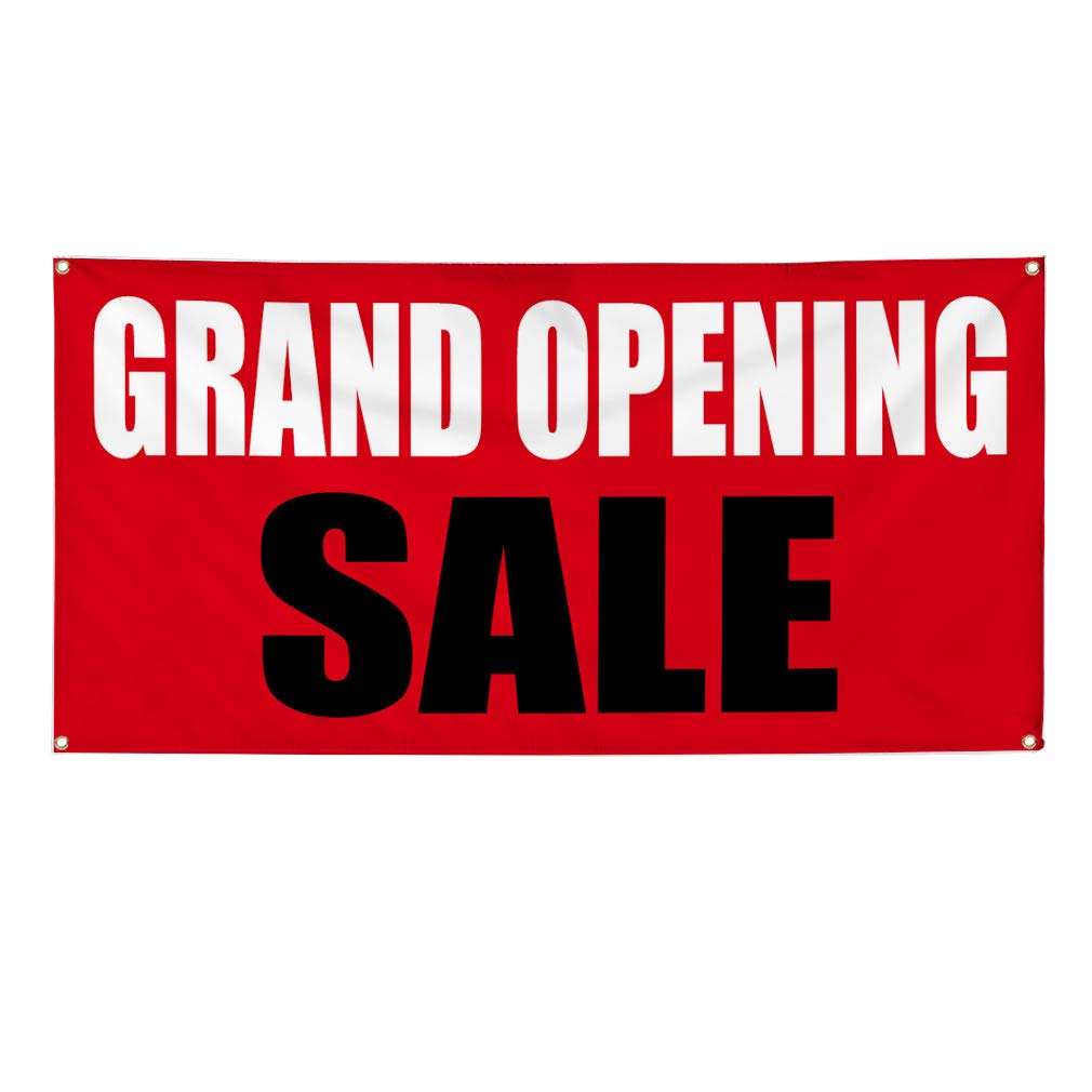 Custom Vinyl Banners 48x96 Inches - Weatherproof Outdoor Business Signs with 8 Grommets for Grand Opening, Sales & Advertising | Durable Yard Sign for Retail Stores, Events & Industrial Use