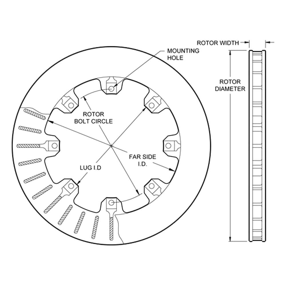 Wilwood 160-5841 High Performance Disc Brake Pad & Rotor Kit - Perfect for Racing, Street Performance & Off-Road Vehicles