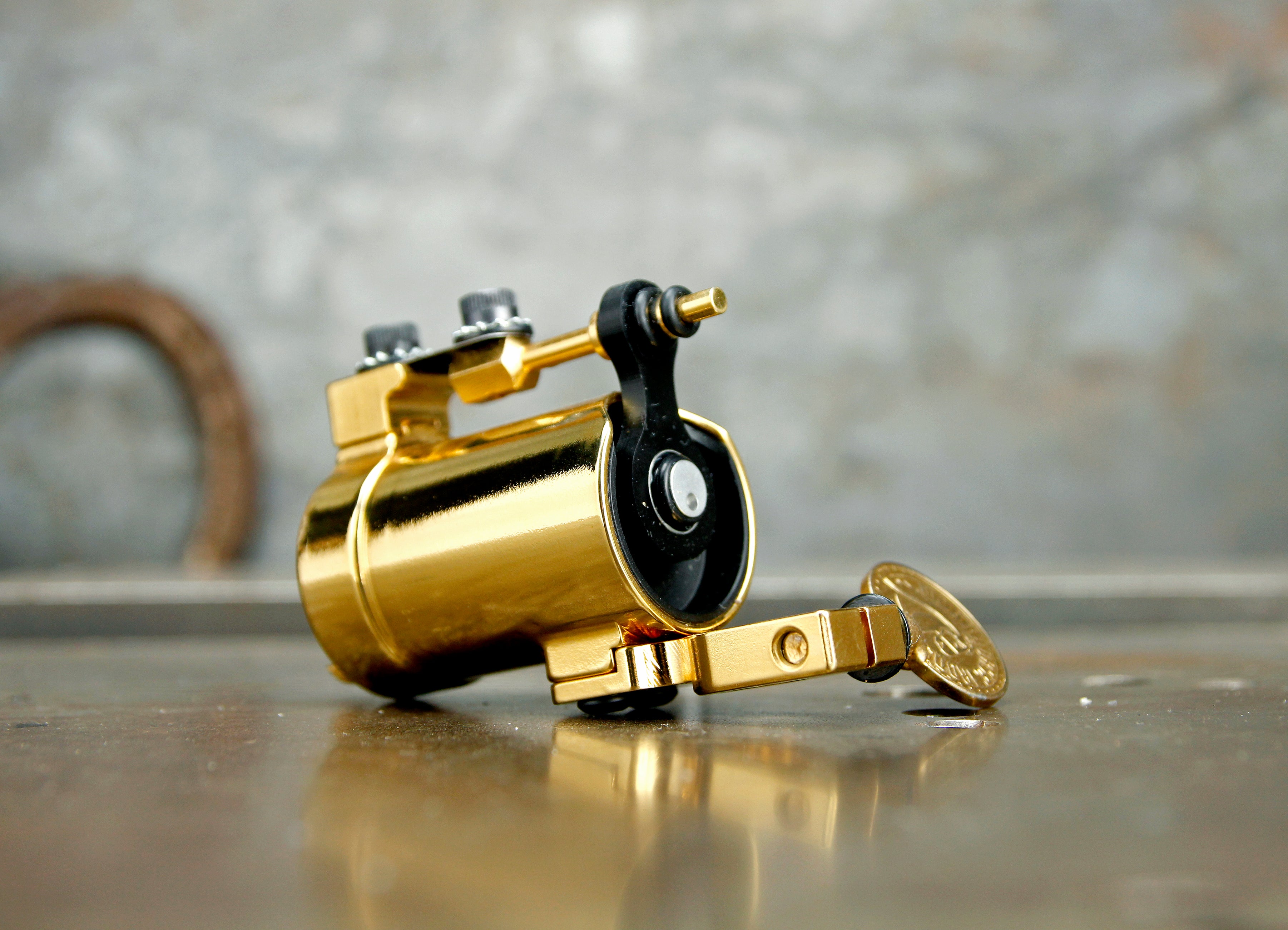 24K Gold Aluminum Big Can Rotary by Joshua Bowers - Premium Limited Edition for Home Bar, Office Decor & Luxury Gift Giving