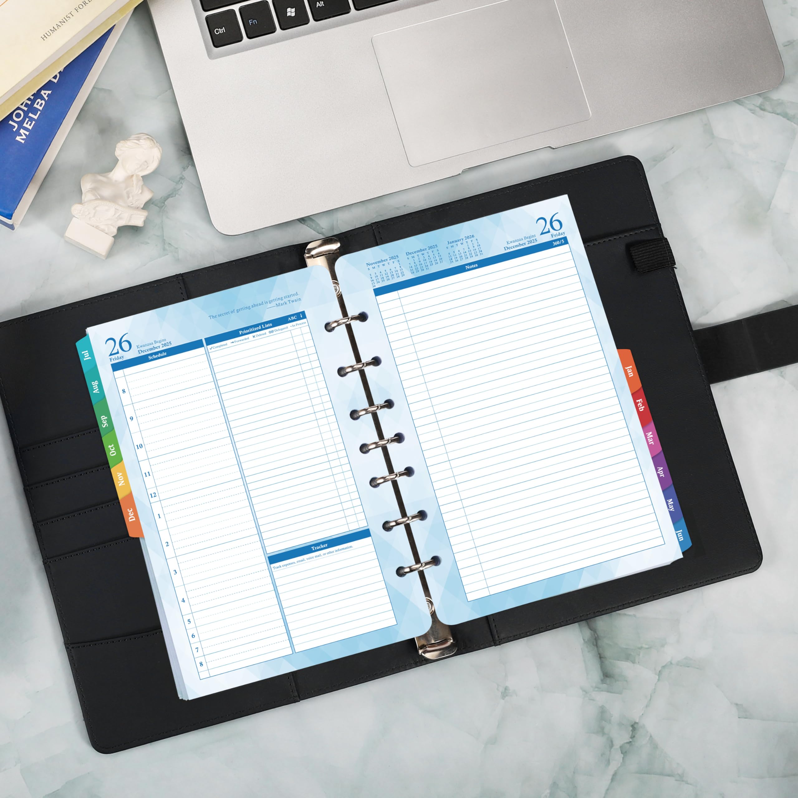 2025-2026 Daily & Monthly Planner Refills - July 2025 to June 2026 | 5.5