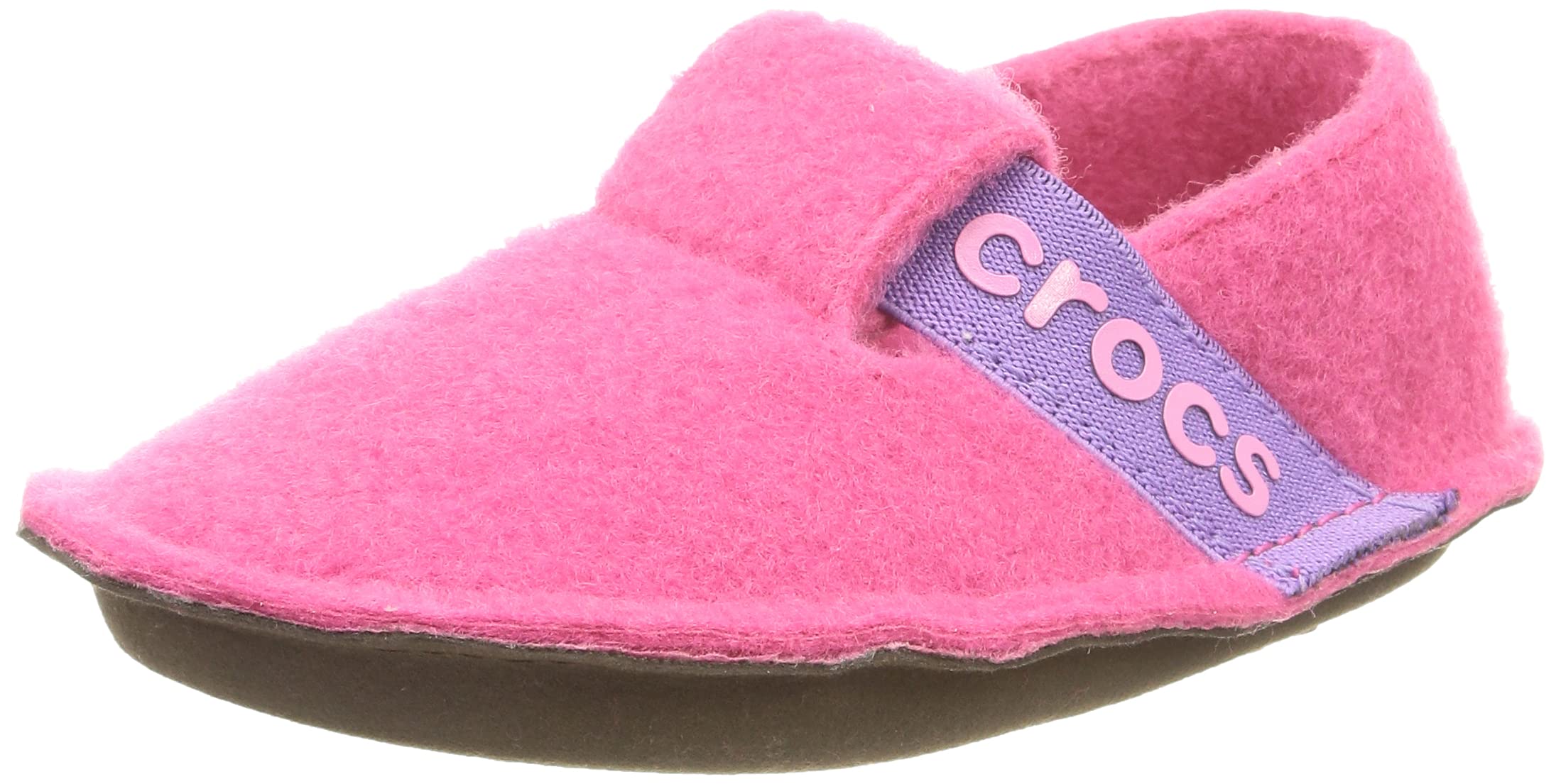 Crocs Kids' Classic Clog Slippers - Soft & Comfortable Fuzzy Indoor/Outdoor Slip-On Shoes for Boys & Girls - Perfect for Home, School, and Playtime