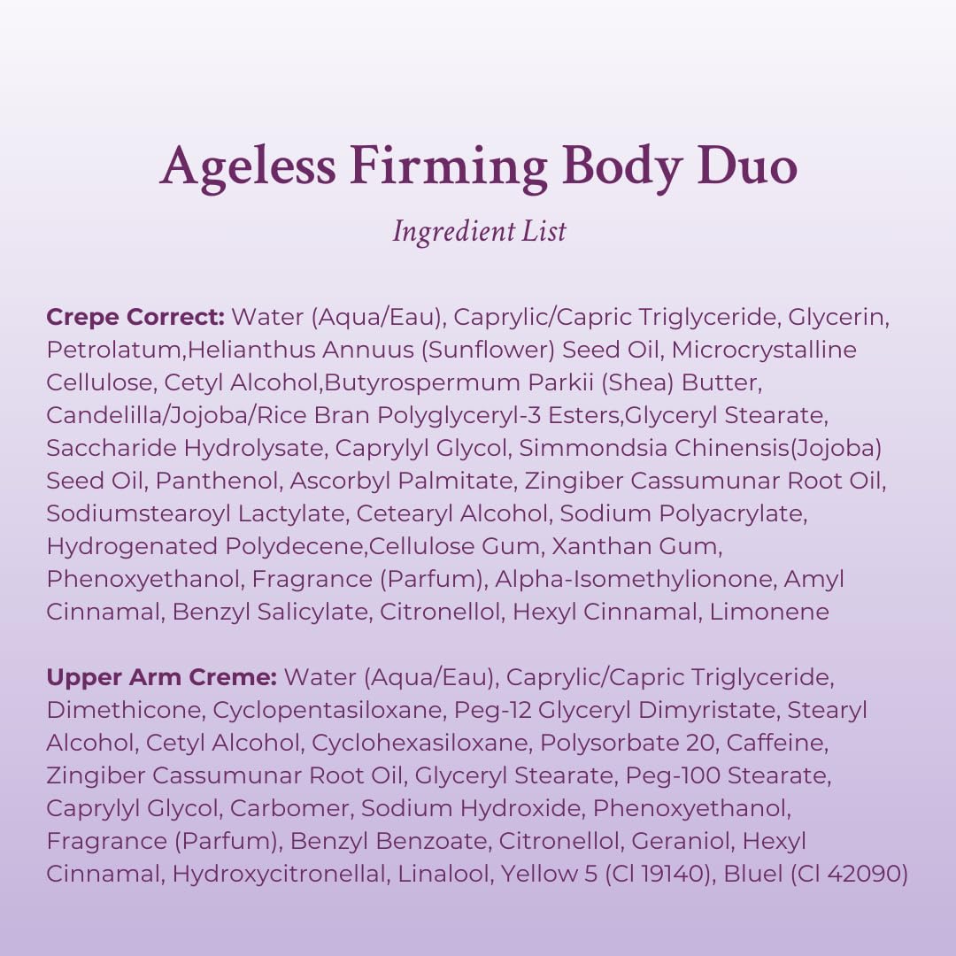 PRAI Beauty Ageless Firming Body Duo - Anti-Aging Arm & Body Cream for Hydration & Skin Tightening - Deeply Moisturizes, Locks in Moisture, Firms Skin - Perfect for Daily Skincare Routine & Post-Workout Recovery