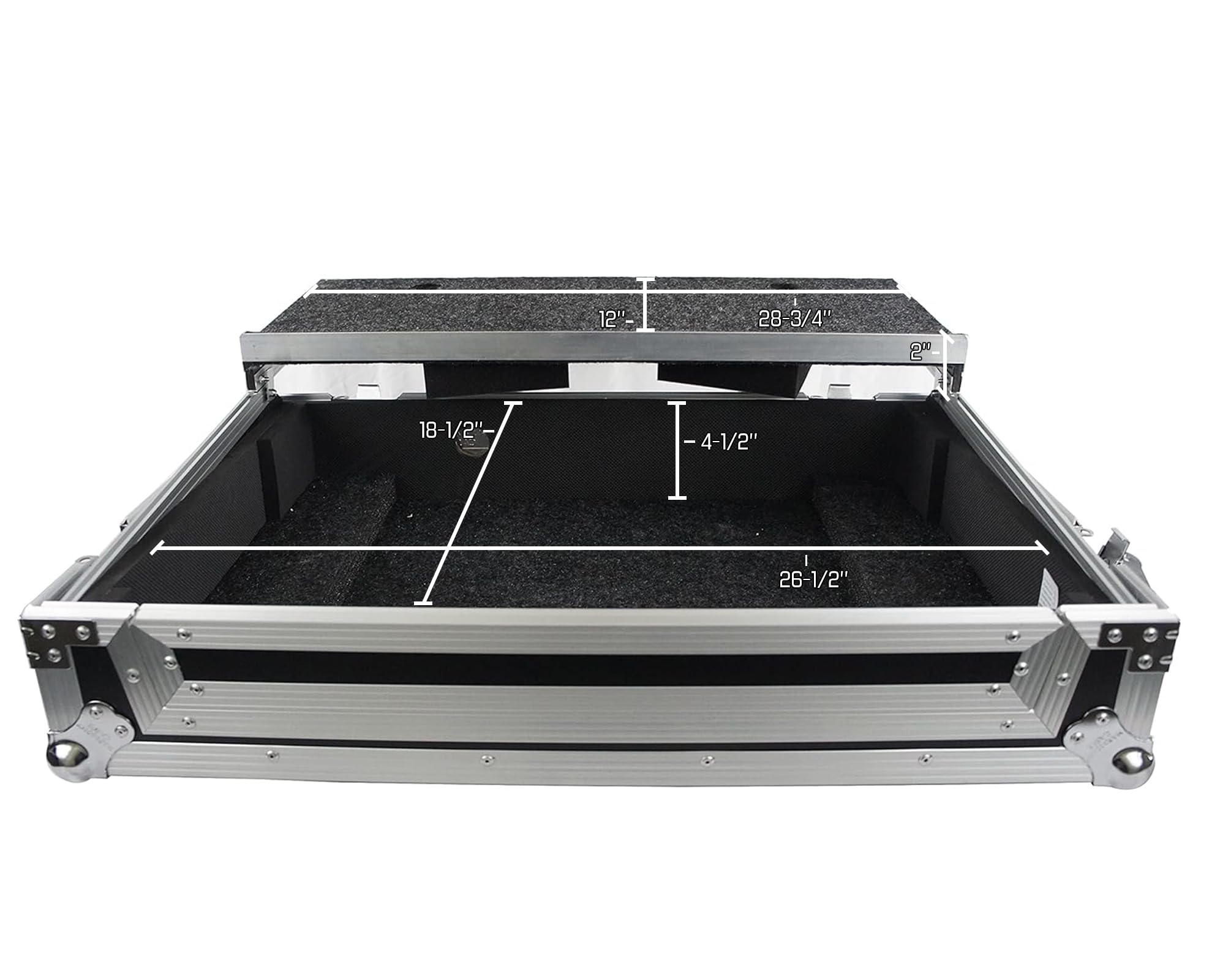 Harmony Audio HCRNONEWLT DJ Controller Case for Rane One - Custom Flight & Road Ready with Laptop Tray | Perfect for Professional DJs, Travel & Live Performances