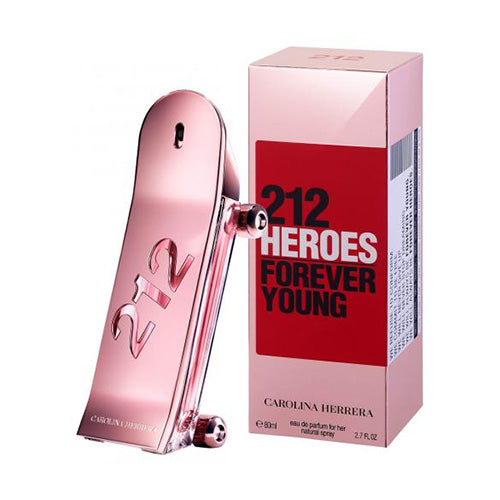 Carolina Herrera 212 Heroes Forever Young 80ml EDP for Women - Floral Fruity Perfume for Day & Night Wear, Date Nights & Special Occasions