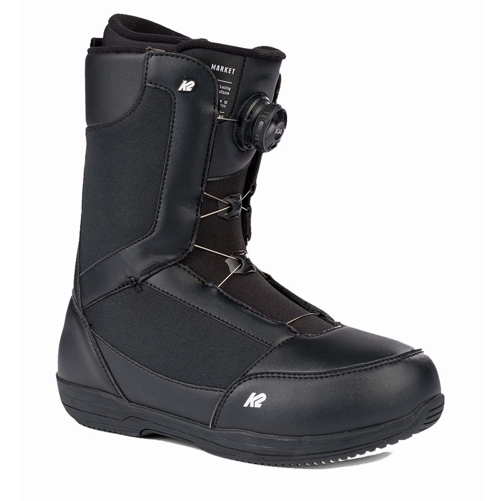 K2 Market Men's Snowboard Boots - Waterproof, Comfortable & Durable for All-Mountain Riding - Perfect for Freestyle, Backcountry & Resort Snowboarding