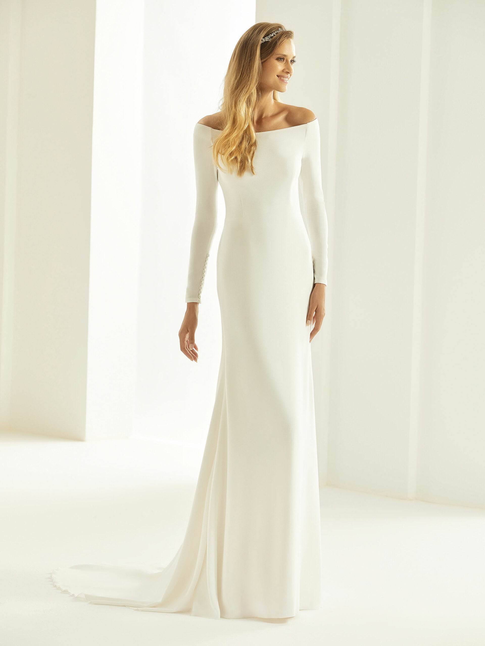 Nicole Sample Gown - Elegant White Evening Dress for Prom, Wedding & Special Occasions | Formal Gowns for Women