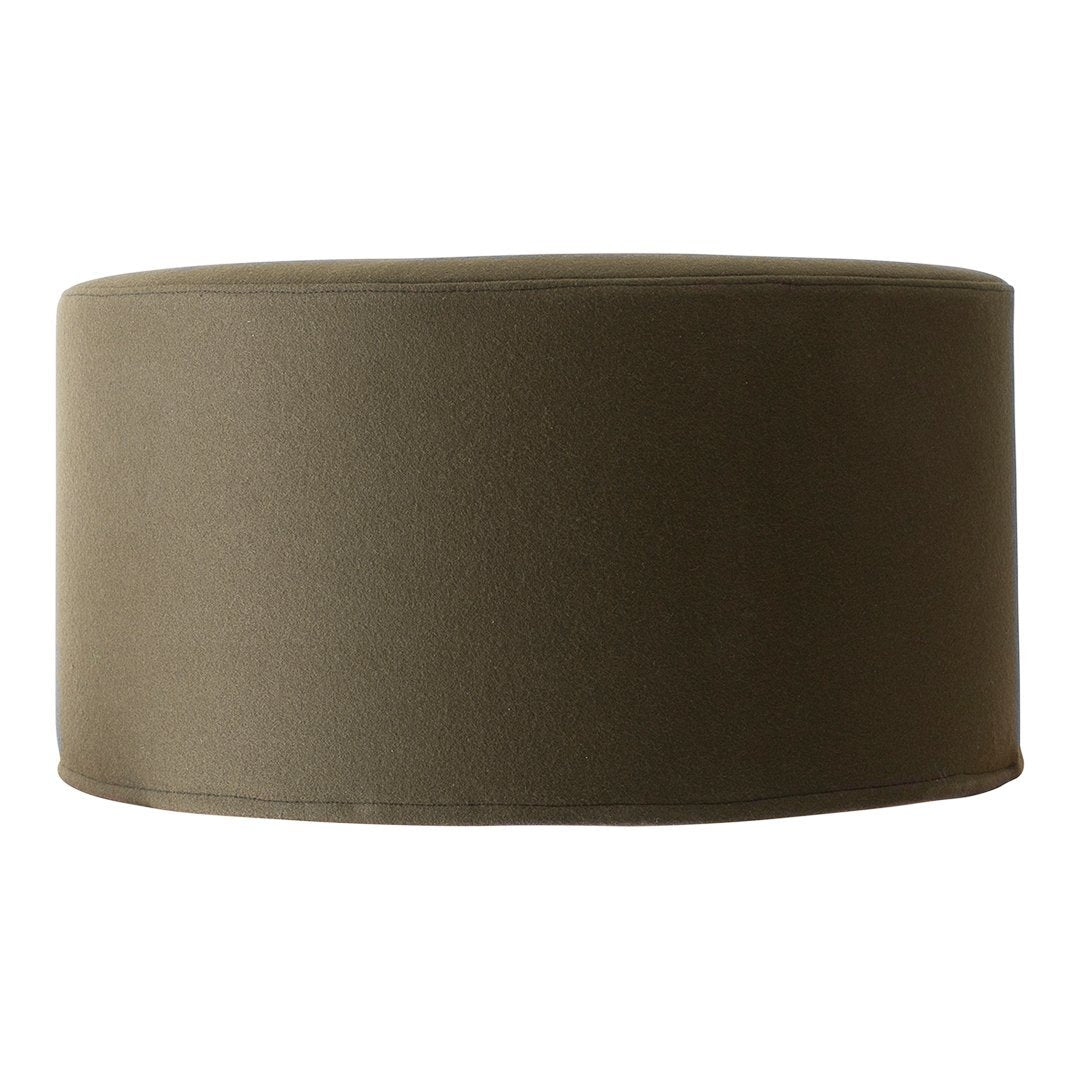 Softline Drum Pouf Ottoman - Stylish and Comfortable Footstool for Living Room, Bedroom, or Nursery - Perfect for Extra Seating and Relaxation