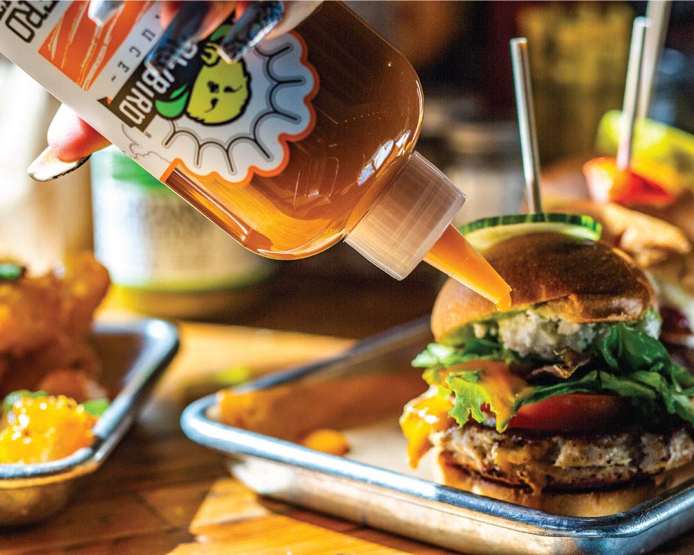 Yellowbird Habanero Hot Sauce - Medium Spicy Vegan Pepper Sauce with Garlic, Carrots & Tangerine | Plant-Based, Gluten-Free, Non-GMO Condiment | 19.6 oz (2 Pack) | Perfect for Tacos, Wings, Burgers & BBQ | Made in Texas