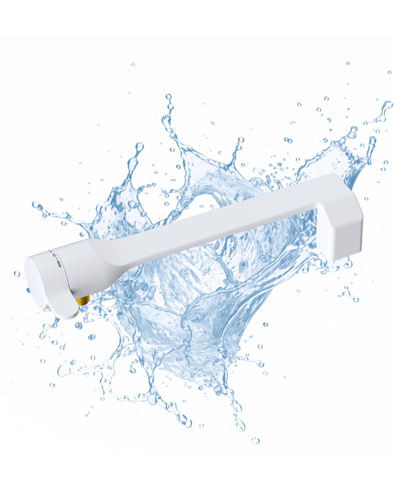 Hibbent 2 Pack Non-Electric Bidet Toilet Attachment - Dual Nozzle for Frontal & Rear Wash, Adjustable Water Pressure Control, Fresh Water Bidet Seat (White) - Perfect for Bathroom Hygiene & Comfort