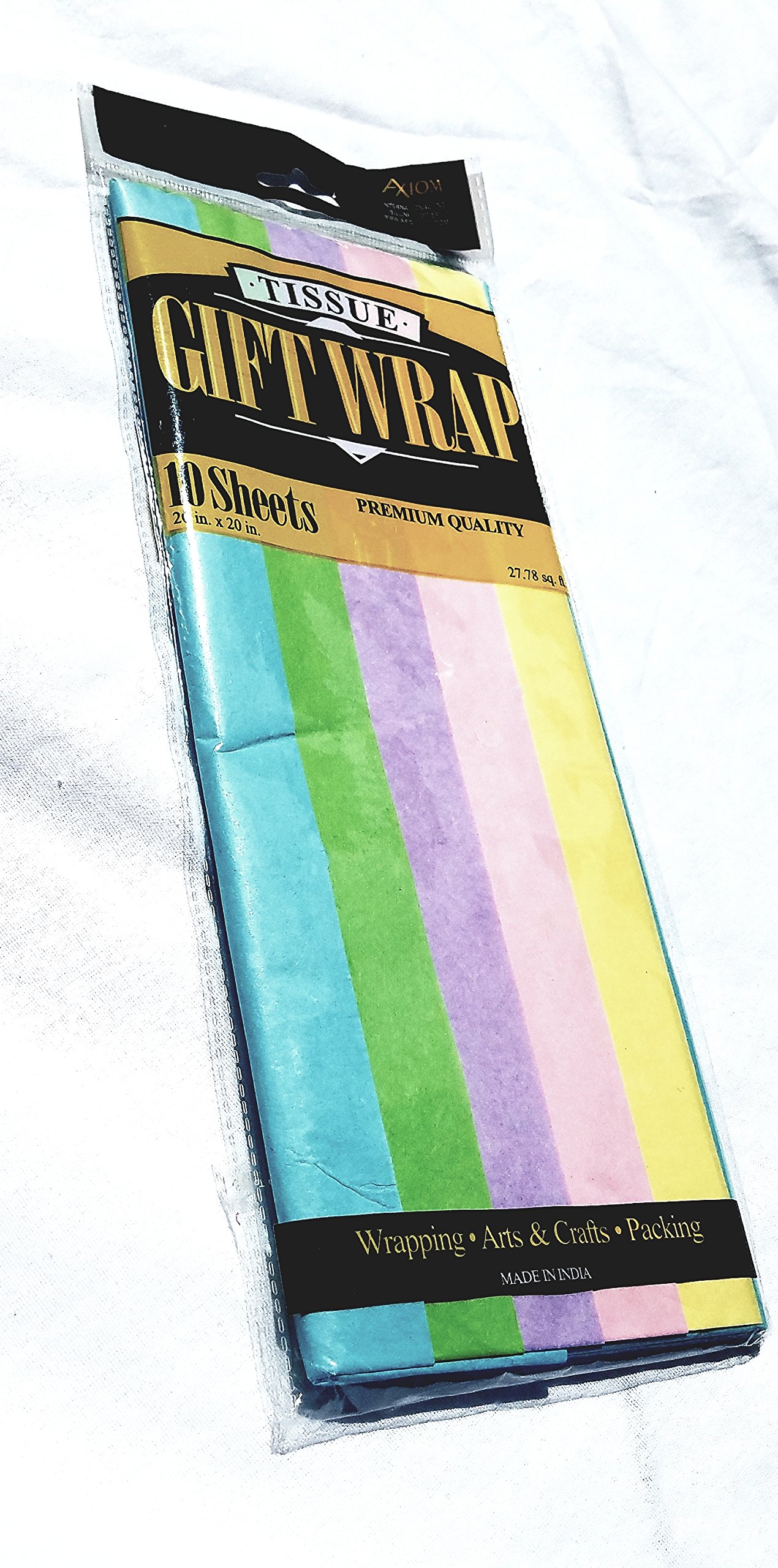 Pastel Tissue Gift Wrap - 10 Sheets for Gift Wrapping, Party Decorations & Craft Projects | Premium Quality Decorative Paper for Birthdays, Weddings & Special Occasions