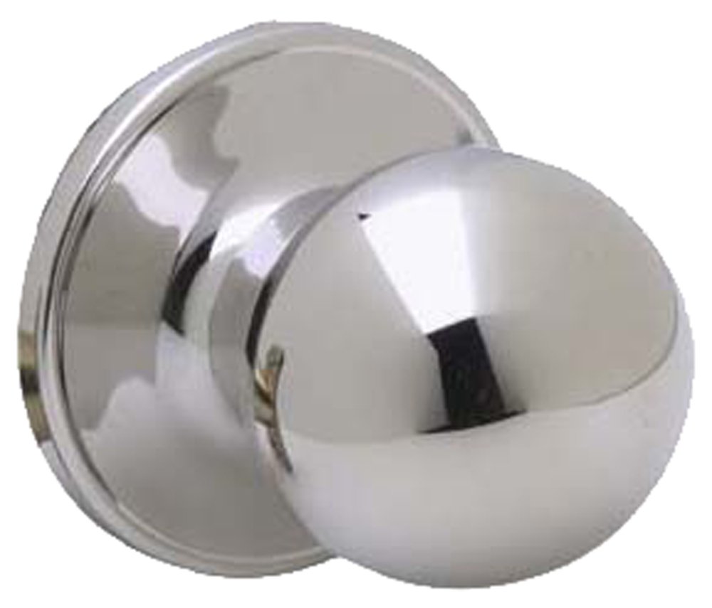 Schlage J10CNA625 Corona Hall and Closet Door Knob - Bright Chrome Finish - Durable Interior Door Hardware for Bedrooms, Bathrooms & Closets
