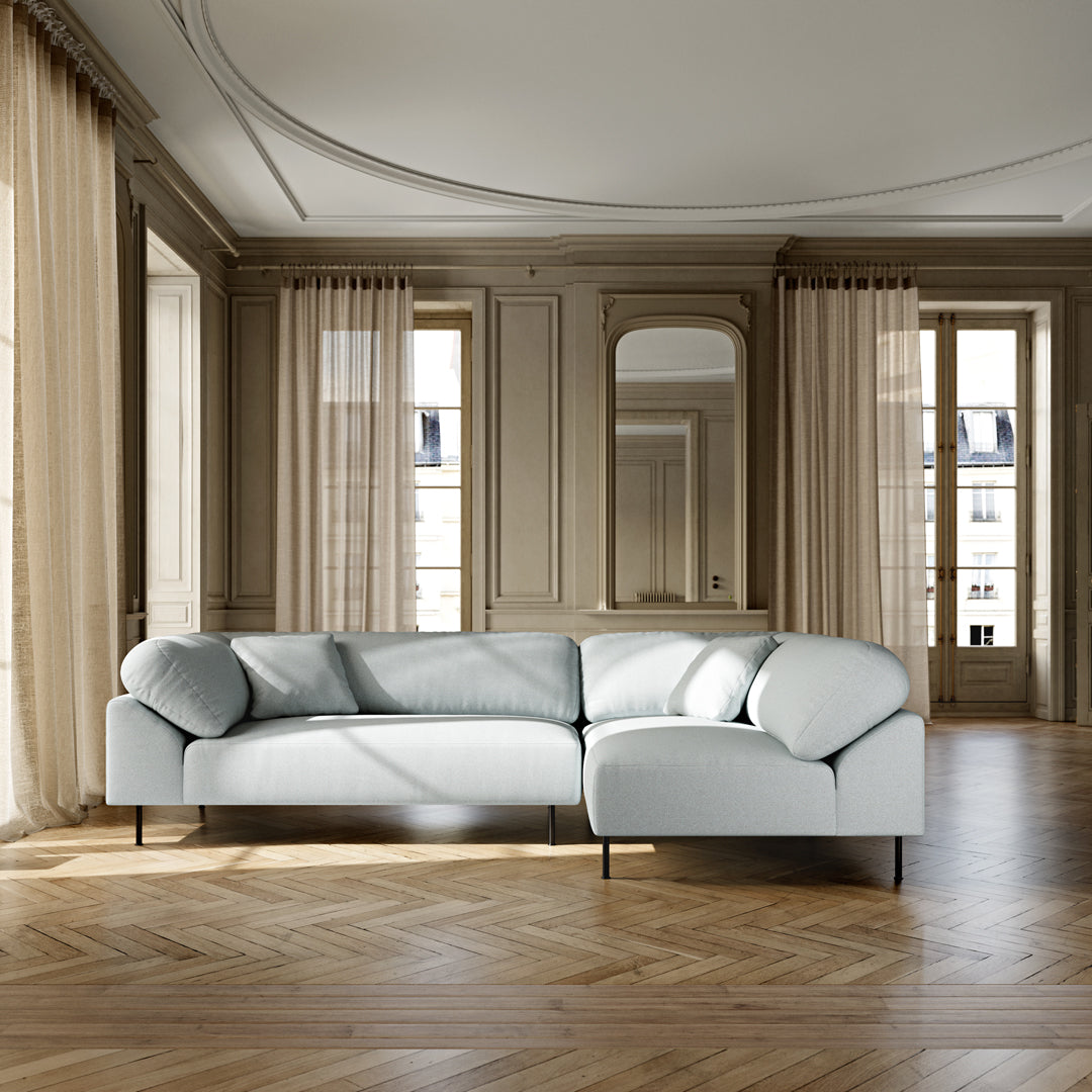 Modular Sectional Sofa with Pre-Configured Collar Design - Easy Setup for Living Room, Family Room & Home Theater Comfort