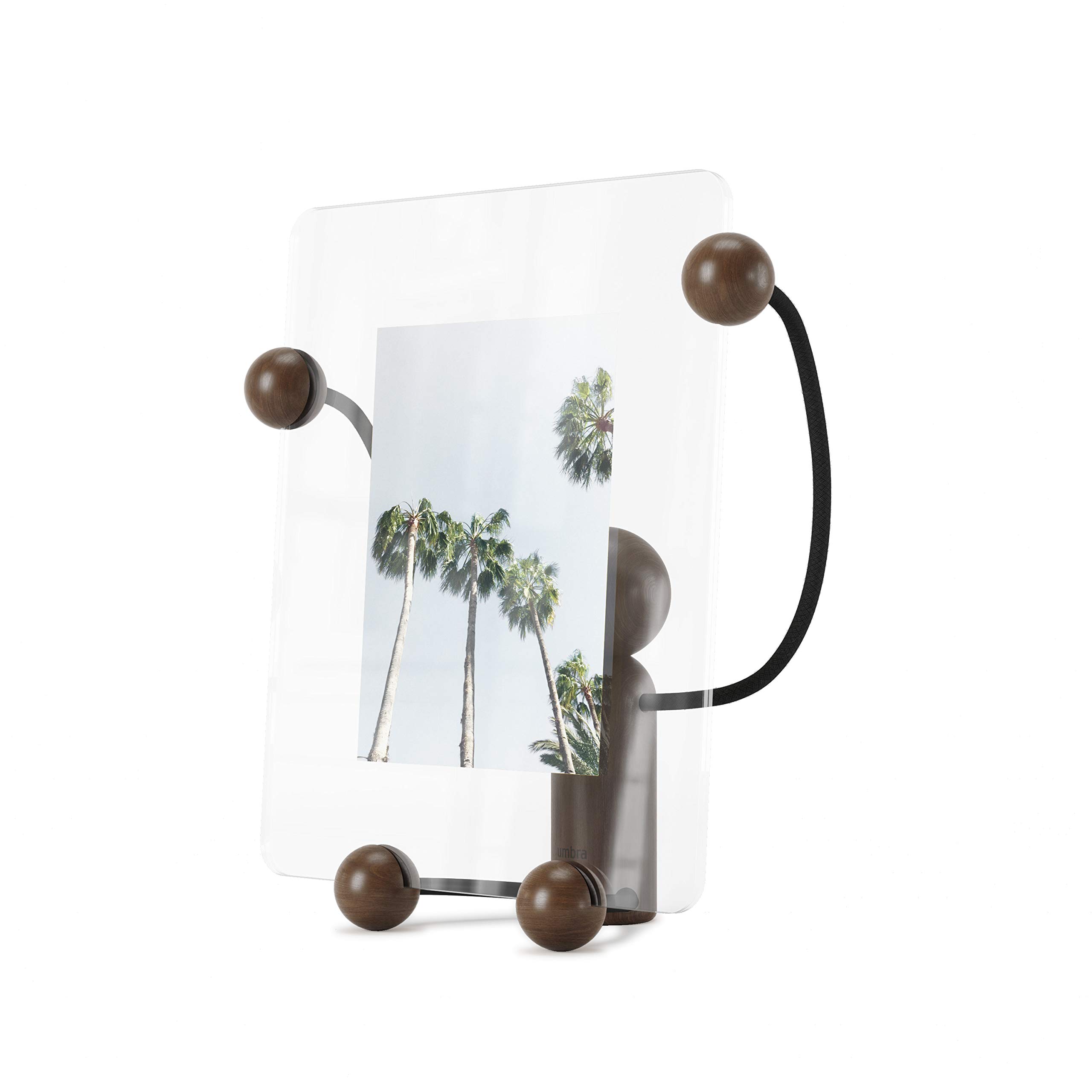 Umbra Woody 8x10 Walnut Picture Frame - Perfect for Home Decor, Office Display & Photo Gifts