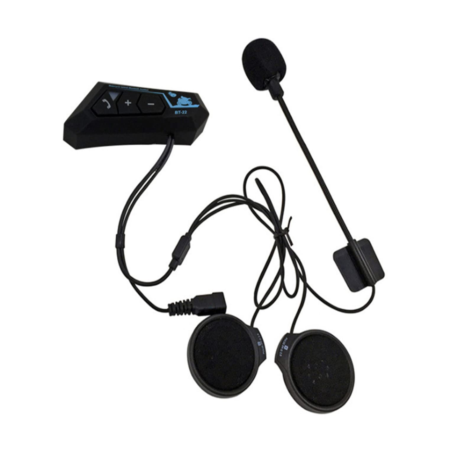 Wireless Bluetooth Headset for Motorcycle Helmets - Stereo Sound, Hands-Free Calling, Universal Bluetooth Compatibility - Perfect for Riding, Commuting & Outdoor Adventures