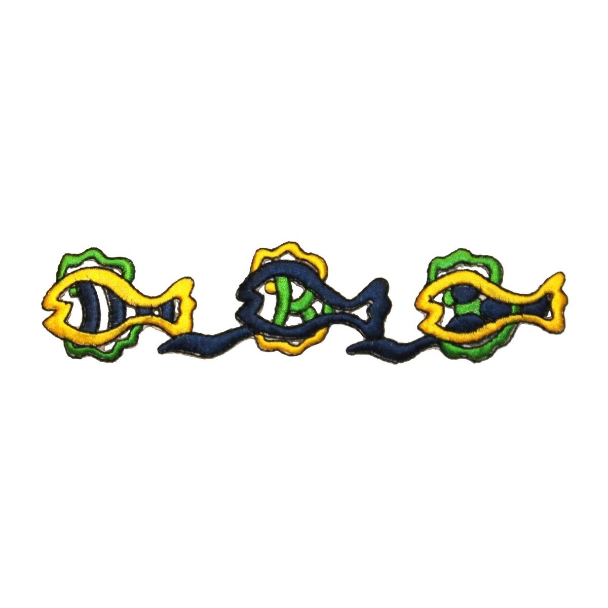 Tropical Fish String Patch - Iron On Applique for Aquarium Decor, DIY Crafts & Swimwear Embellishment | Perfect for Fish Tank Accessories, Kids Clothing & Costume Design