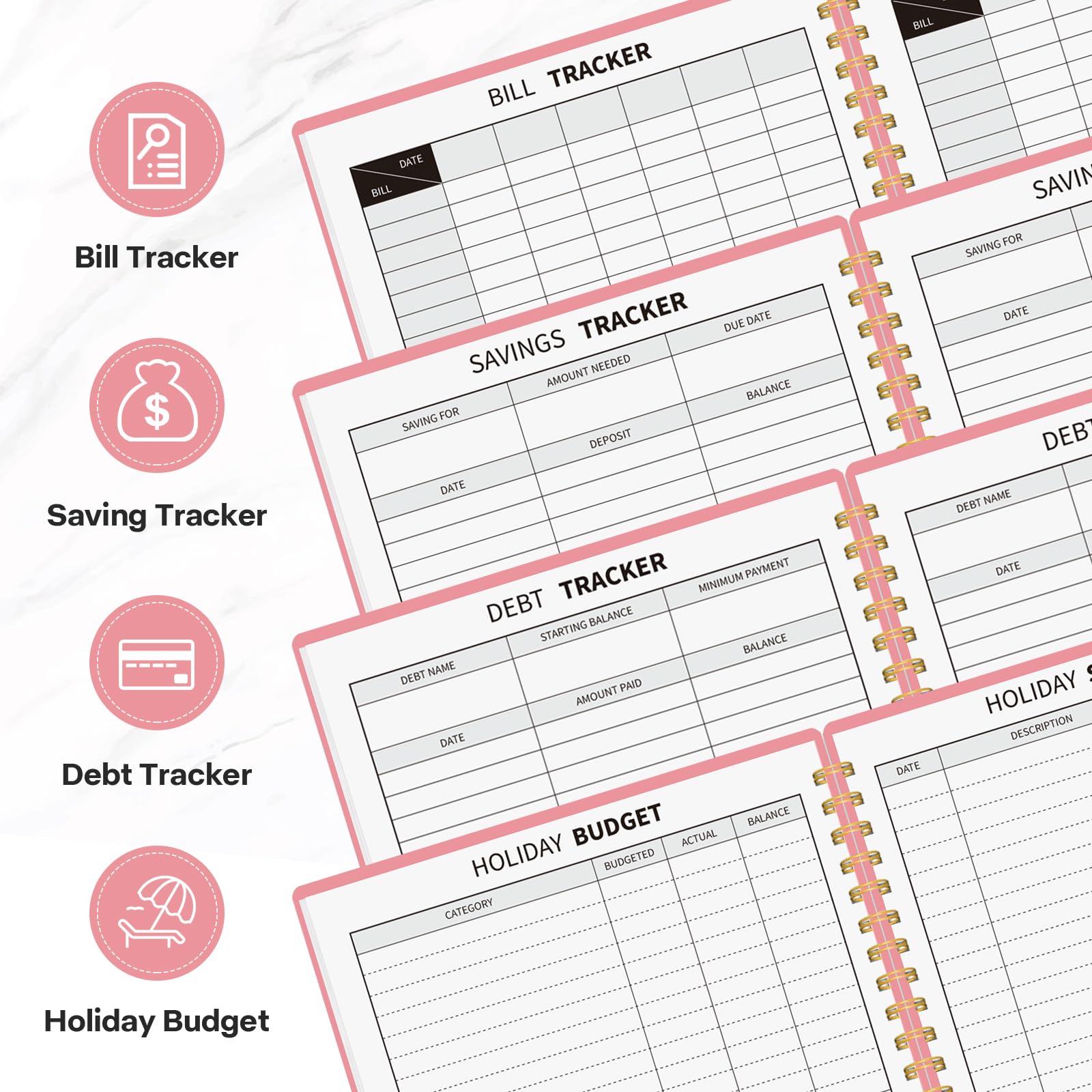 2025 Budget Planner & Monthly Bill Organizer - Expense Tracker with Savings Goals & Income Management | Personal Finance Notebook for Household Budgeting, Debt Payoff & Money Saving | Perfect for Students, Families & Financial Planning