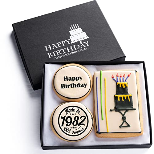 40th Birthday Gift Basket - Deluxe Kosher Cookie Box for Women & Men | Gourmet Birthday Care Package | Perfect for 40 Year Old Birthday Celebrations, Parties & Milestone Gifts
