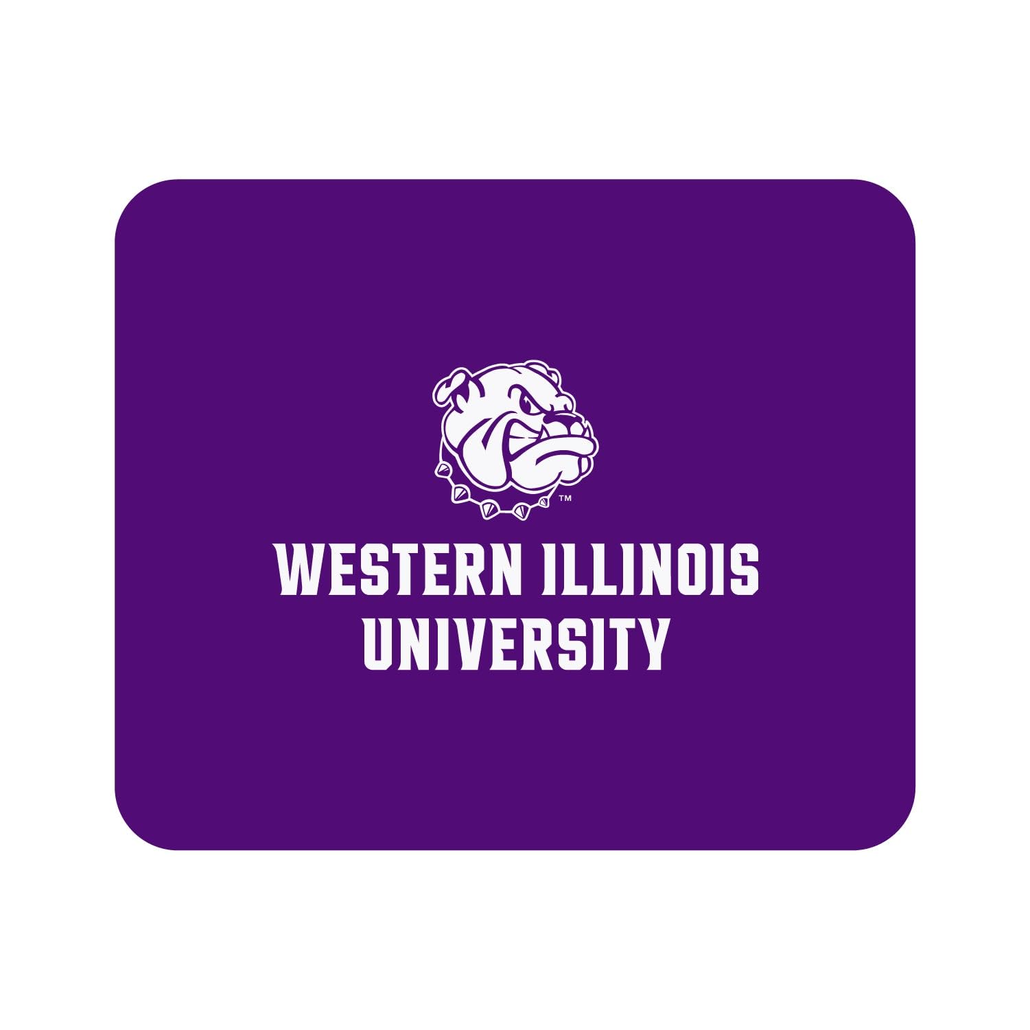 Premium Fabric Mouse Pad - Western Illinois University Classic Purple Design for Office, Gaming & Home Workspace Use