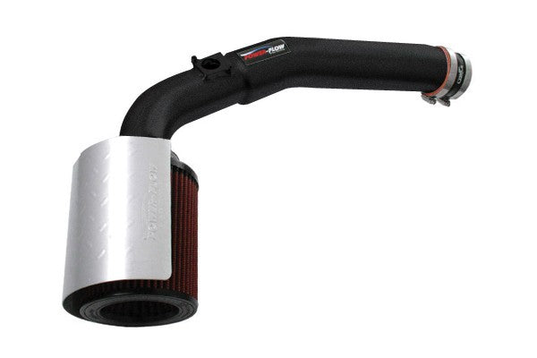 2004-2006 Chevy Colorado GMC Canyon 2006 Hummer H3 PowerFlow Cold Air Intake System Wrinkle Black - High Performance Air Filter Upgrade for Off-Road & Street Driving