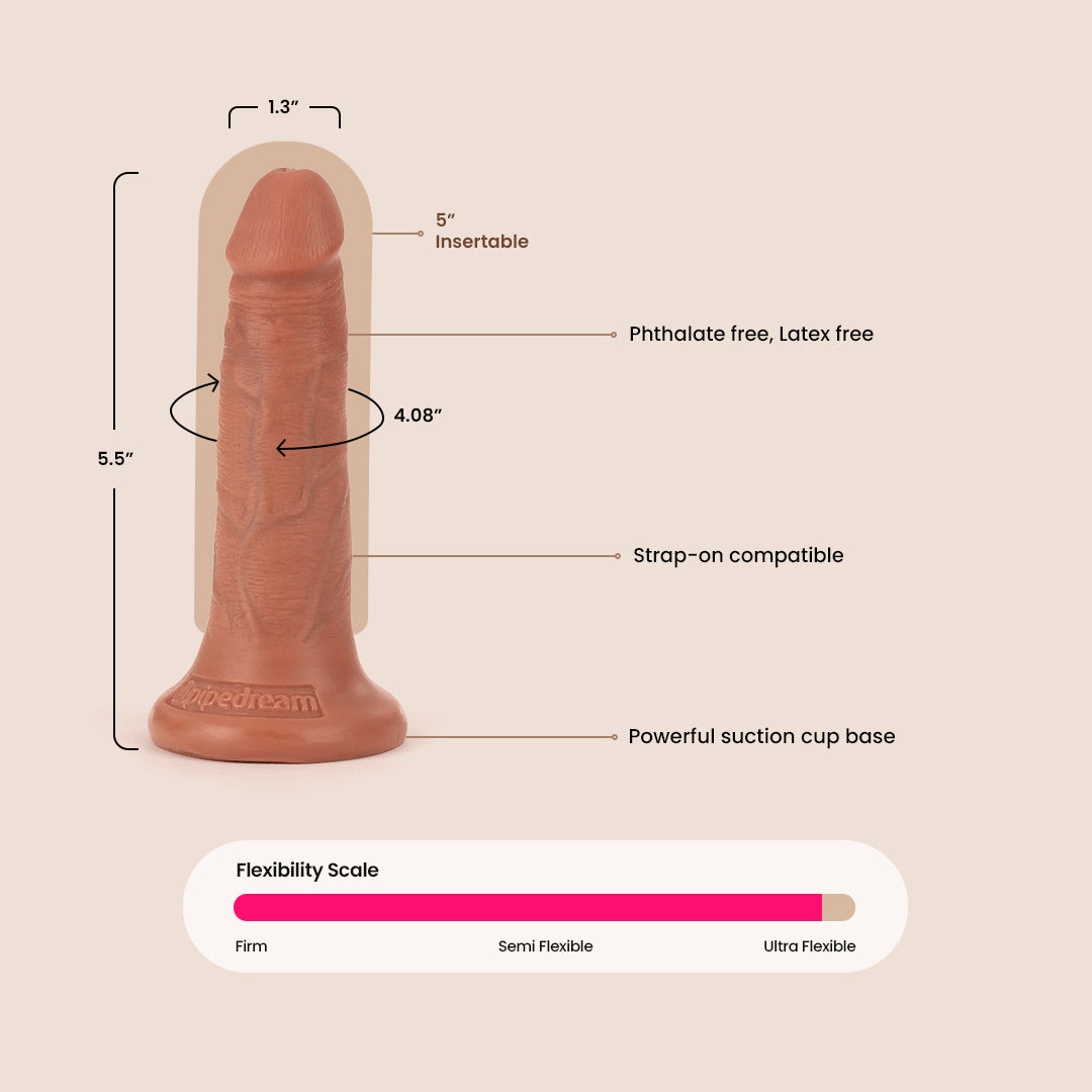 King Cock 5 Ultra Realistic Dildo - Lifelike Silicone Adult Toy for Women & Men | Perfect for Solo Play, Couples & BDSM Scenes