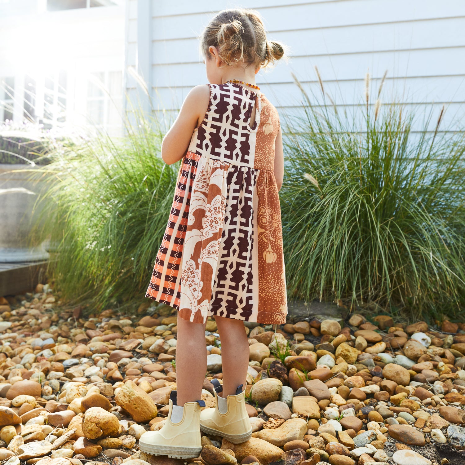 Heena Girls' Floral Print Summer Dress - Cute & Comfortable Kids Outfit for Parties, School & Playtime