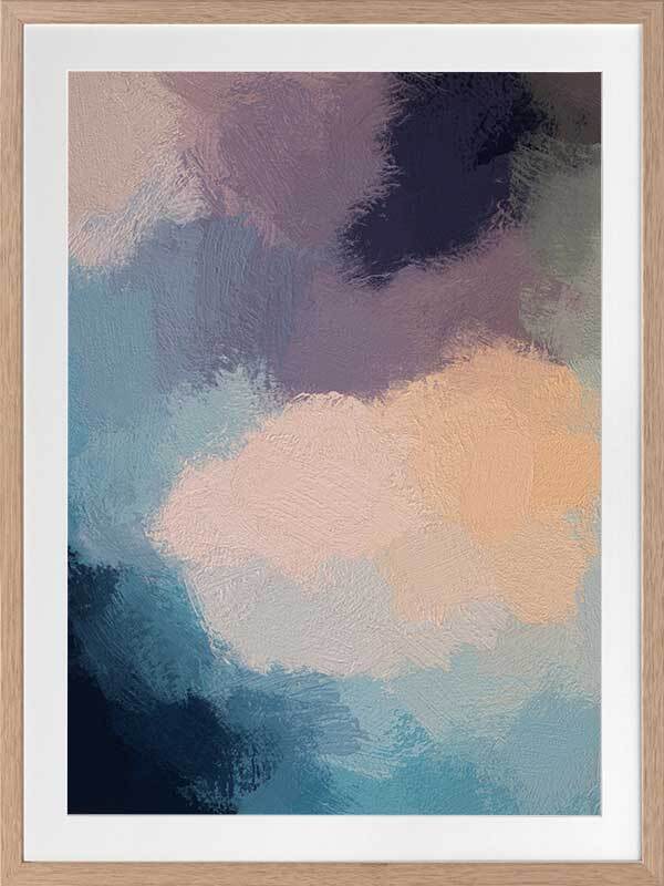 Dark Heather Framed Art Print - Modern Wall Decor for Living Room, Bedroom & Office - Premium Canvas Painting for Home & Office Decor