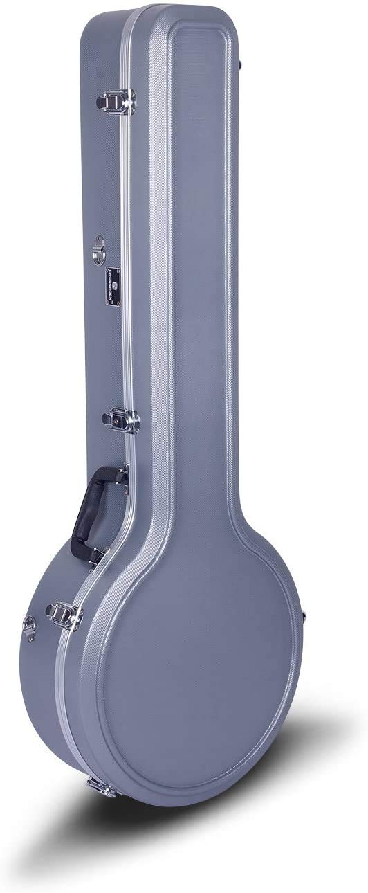 Crossrock ABS Molded Hardshell Case for 5-String Resonator & Gibson Tenor Banjo - Backpack Style (CRA861BJSL) - Perfect for Travel, Gigging & Professional Musicians