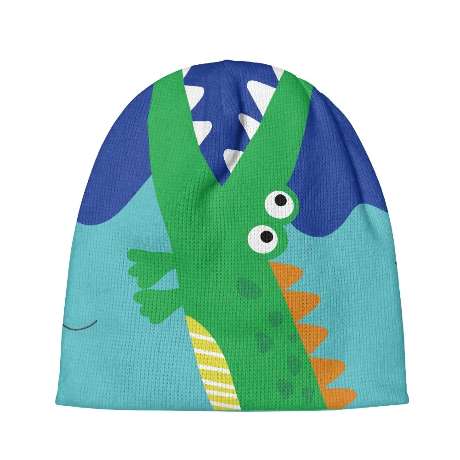 Kids Cartoon Beanies - Warm Winter Hats for Boys & Girls | Soft Knit Cuffed Skull Cap | Birthday Gift | Perfect for Outdoor Play, Snow Days & Holiday Photos