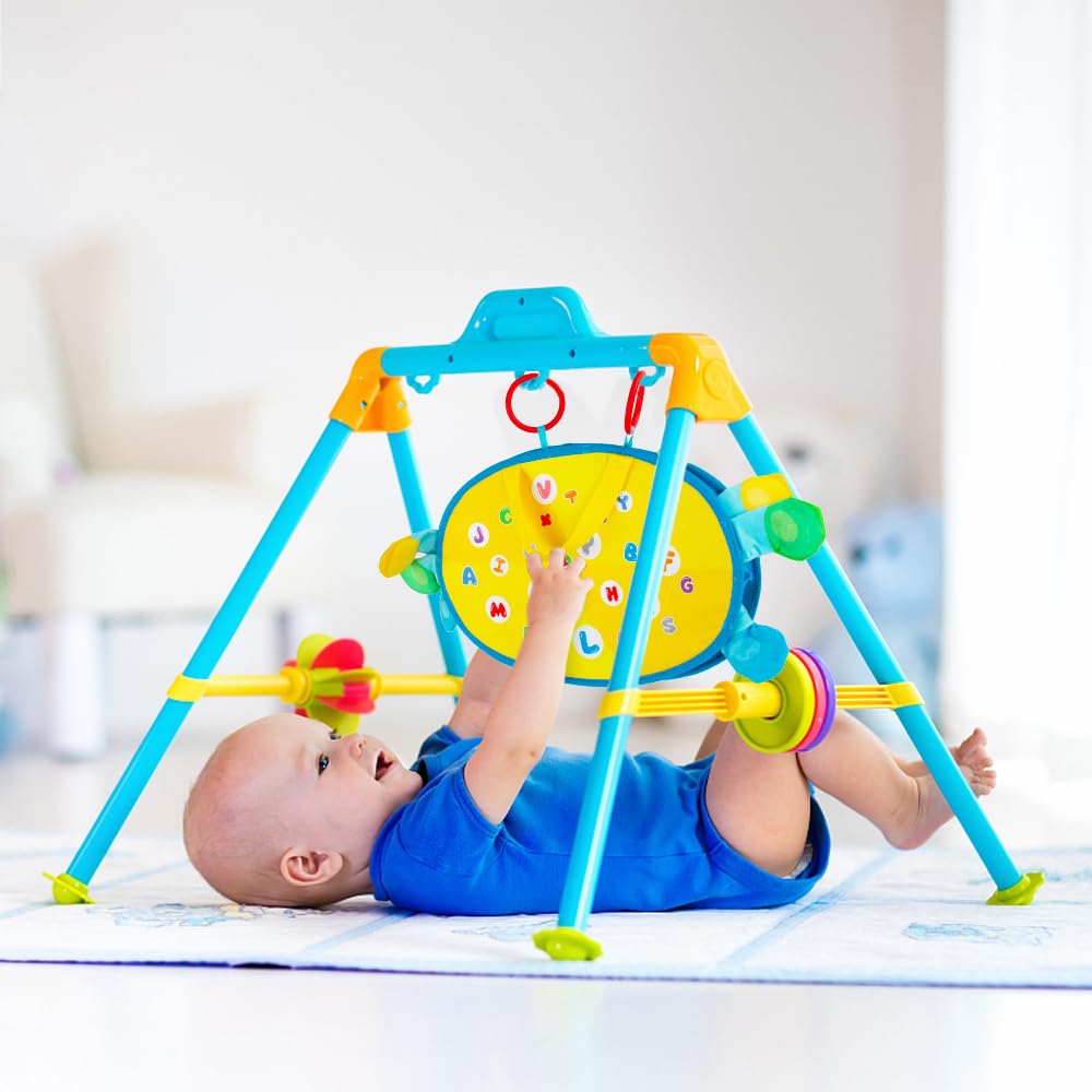 High Contrast Baby Mirror & Crinkle Toys for Tummy Time - Sensory Learning & Brain Development for Newborns 0-6 Months - Perfect Infant Toys for 3-6 Month Olds - Great Gift for Baby Showers & Early Childhood Development