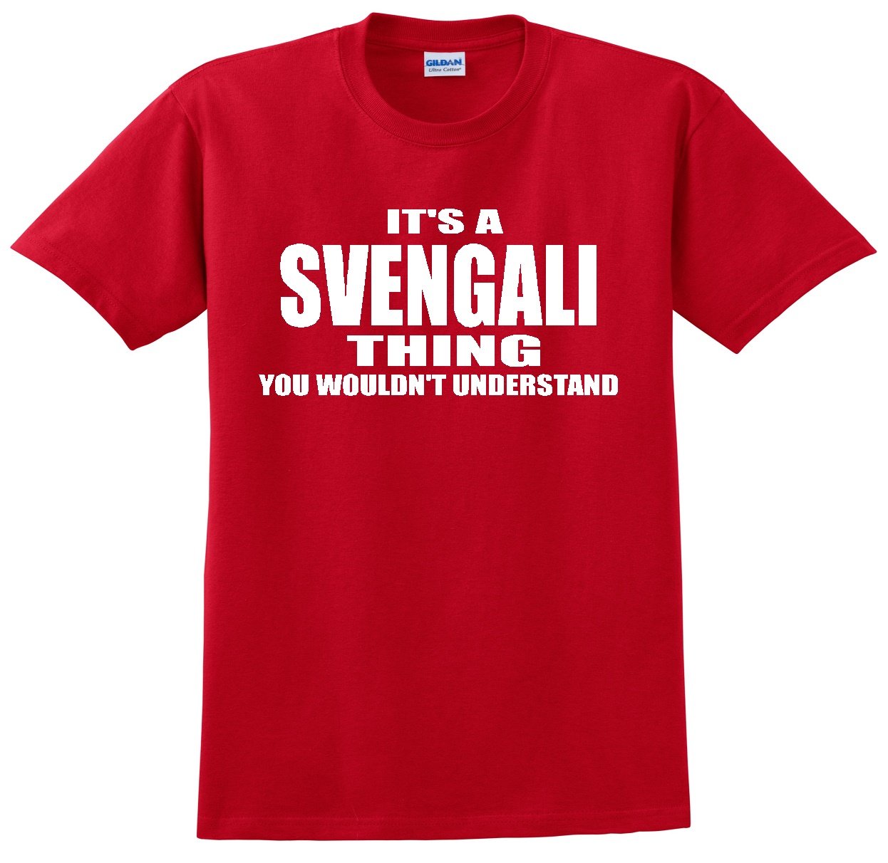 SVENGALI Red Graphic T-Shirt for Men & Women | Soft Cotton Tee for Casual Wear, Street Style & Everyday Outfits