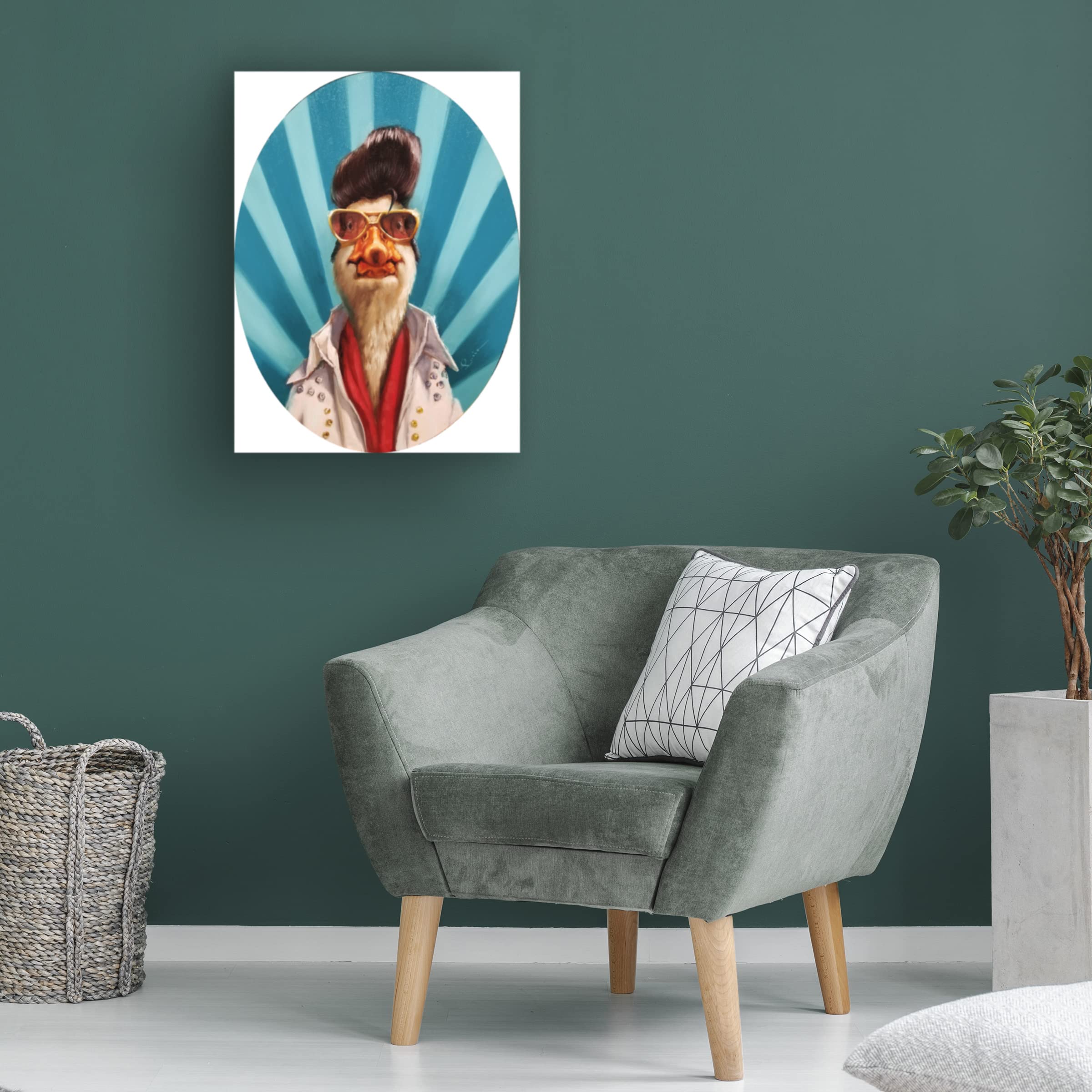 Lucia Heffernan 'The King' Canvas Art Print - Premium Trademark Fine Art Wall Decor for Living Room, Bedroom & Office