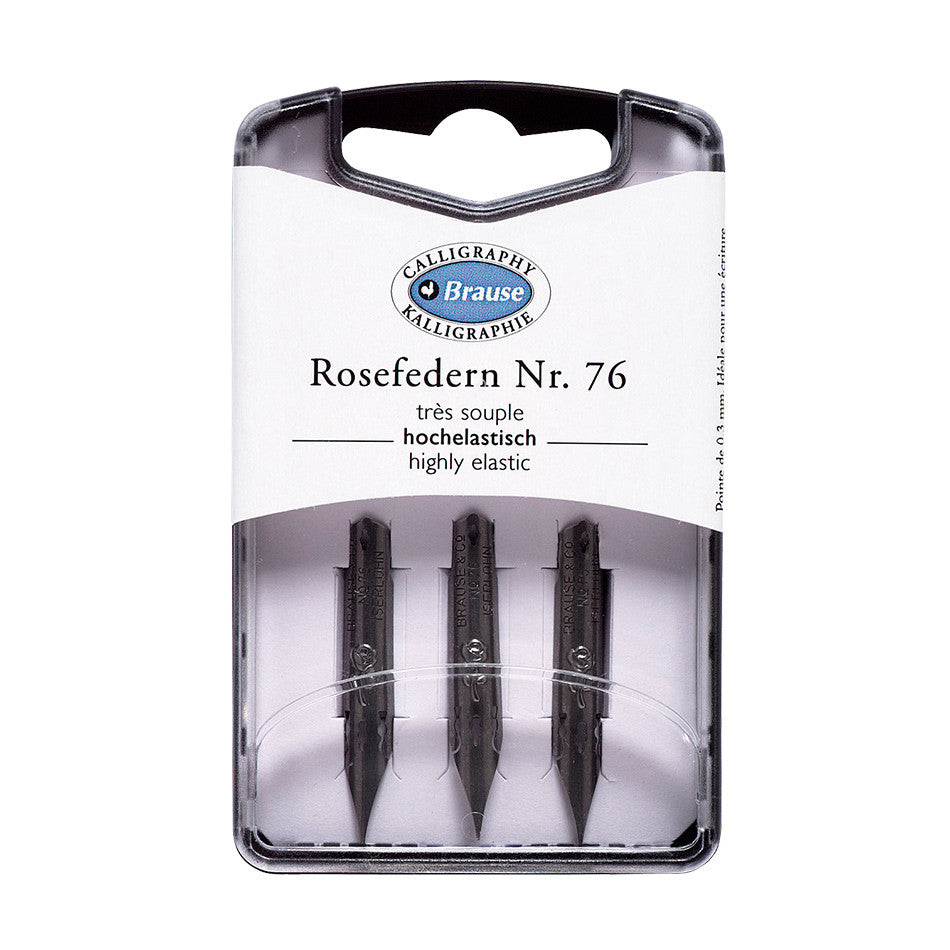 Brause Calligraphy Nib Set - 3 Premium Metal Nibs for Dip Pens | Perfect for Hand Lettering, Wedding Invitations & Artistic Writing