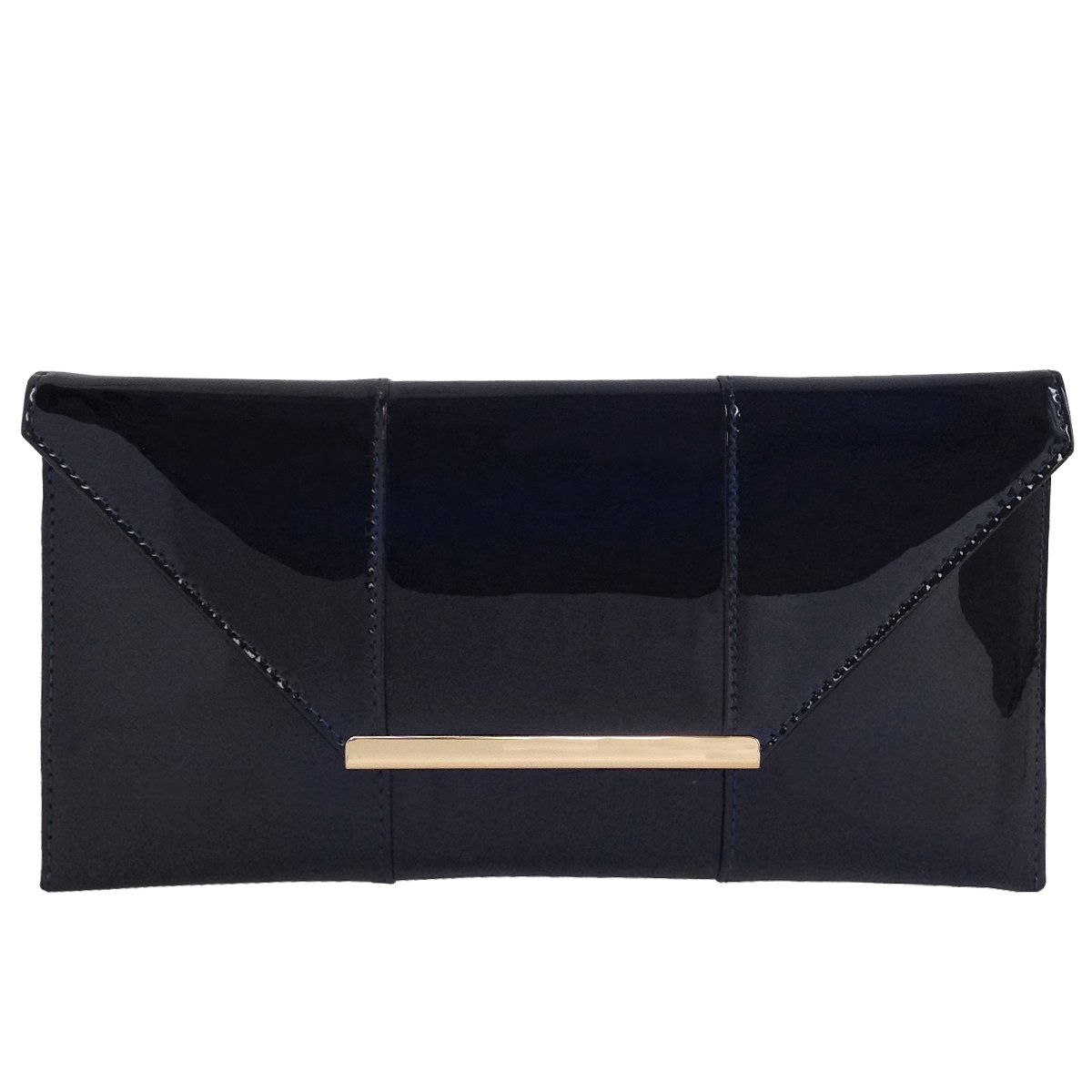 JNB Faux Patent Leather Envelope Candy Clutch Bag for Women - Elegant Evening Party Clutch Purse - Perfect for Weddings, Prom, Cocktail Parties & Special Occasions