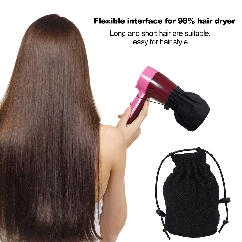 Professional Hair Dryer Diffuser with Hot Sock Cover - Universal Blow Dryer Attachment for Curly & Natural Hair Care - Salon Quality Hair Drying Accessory for Home & Travel Use